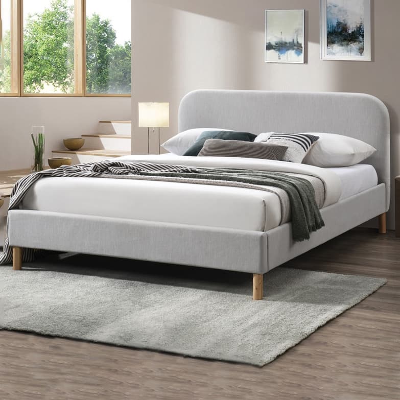 Lifestyle image of the Arden Qb Curved Headboard Bed from Forty Winks