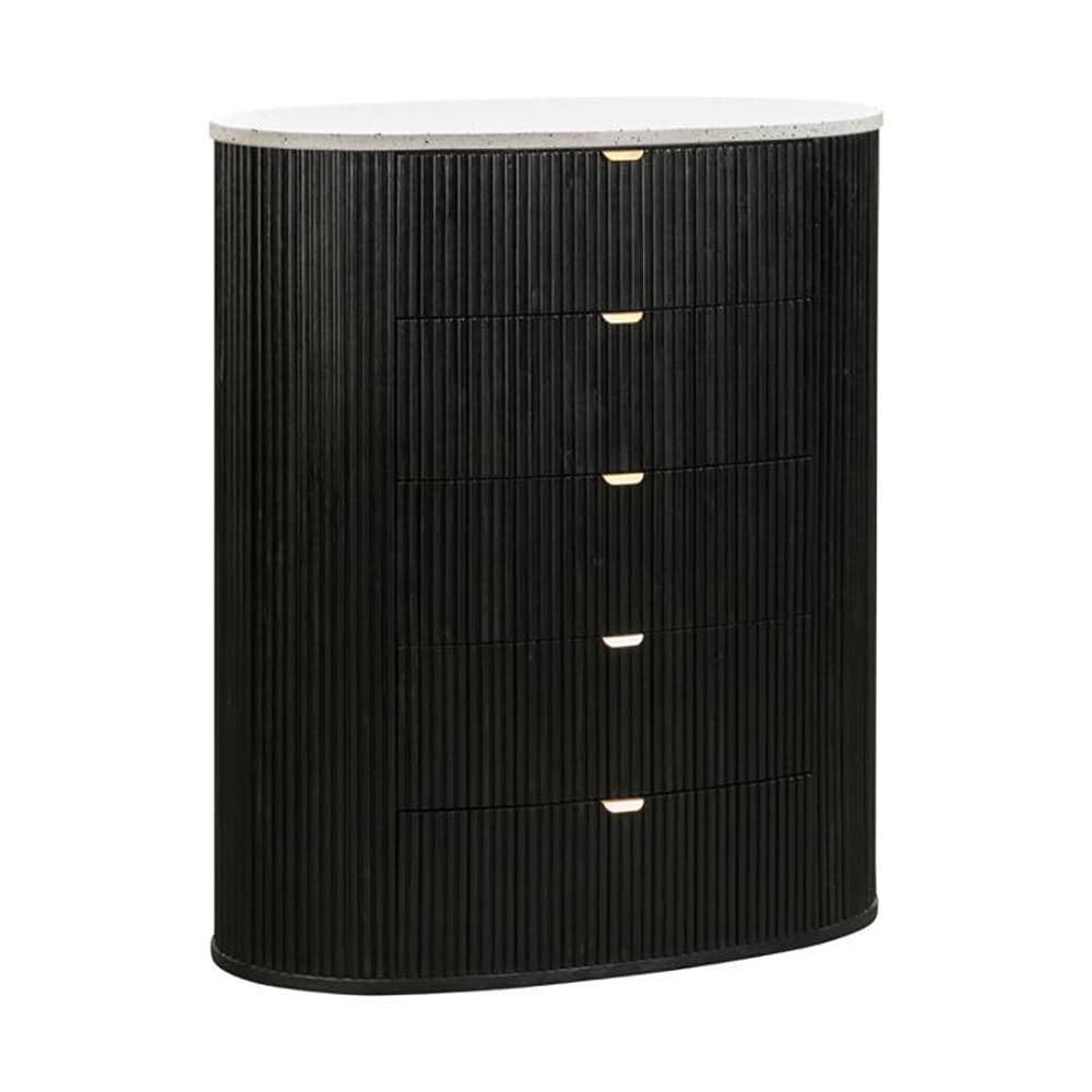 Lifestyle image of the  Razzo Tallboy 5Drw Black from Forty Winks