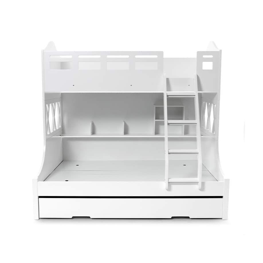 3D image of the Snow Bunk Sb/Db Bunk W/Single Trundle from Forty Winks