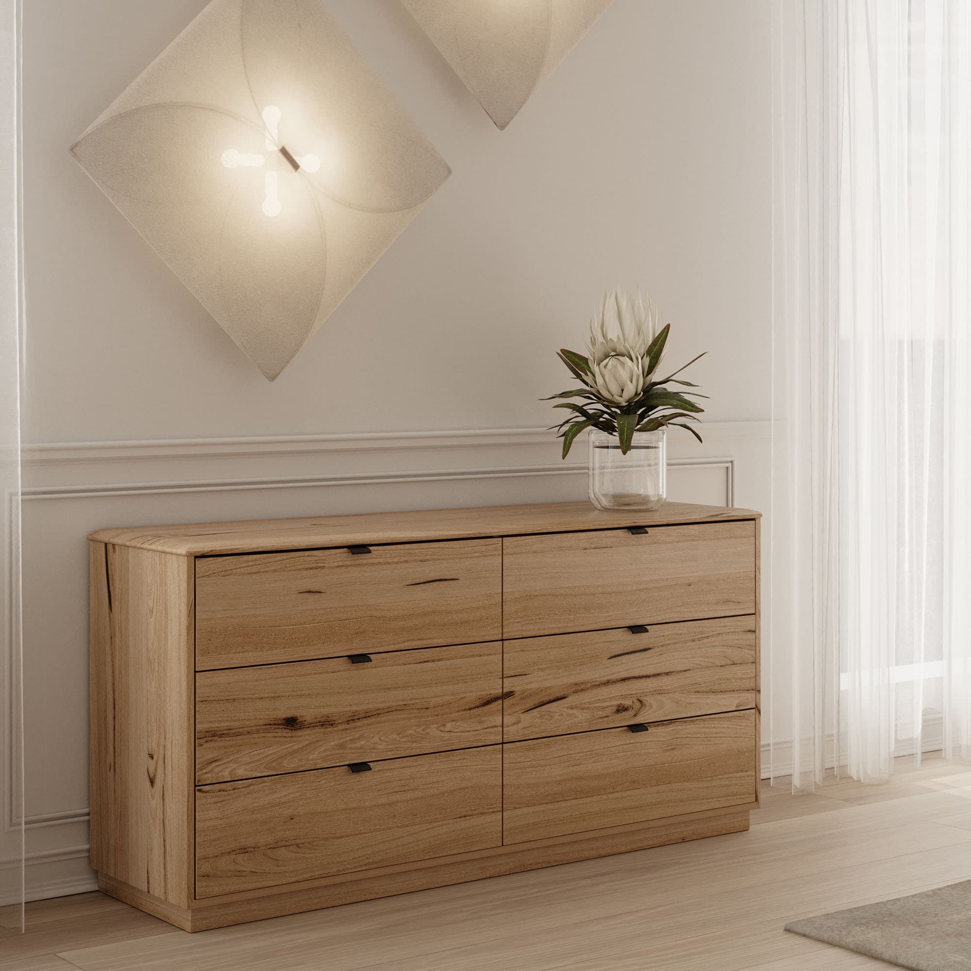 Lifestyle image of the Malibu Dresser from Forty Winks