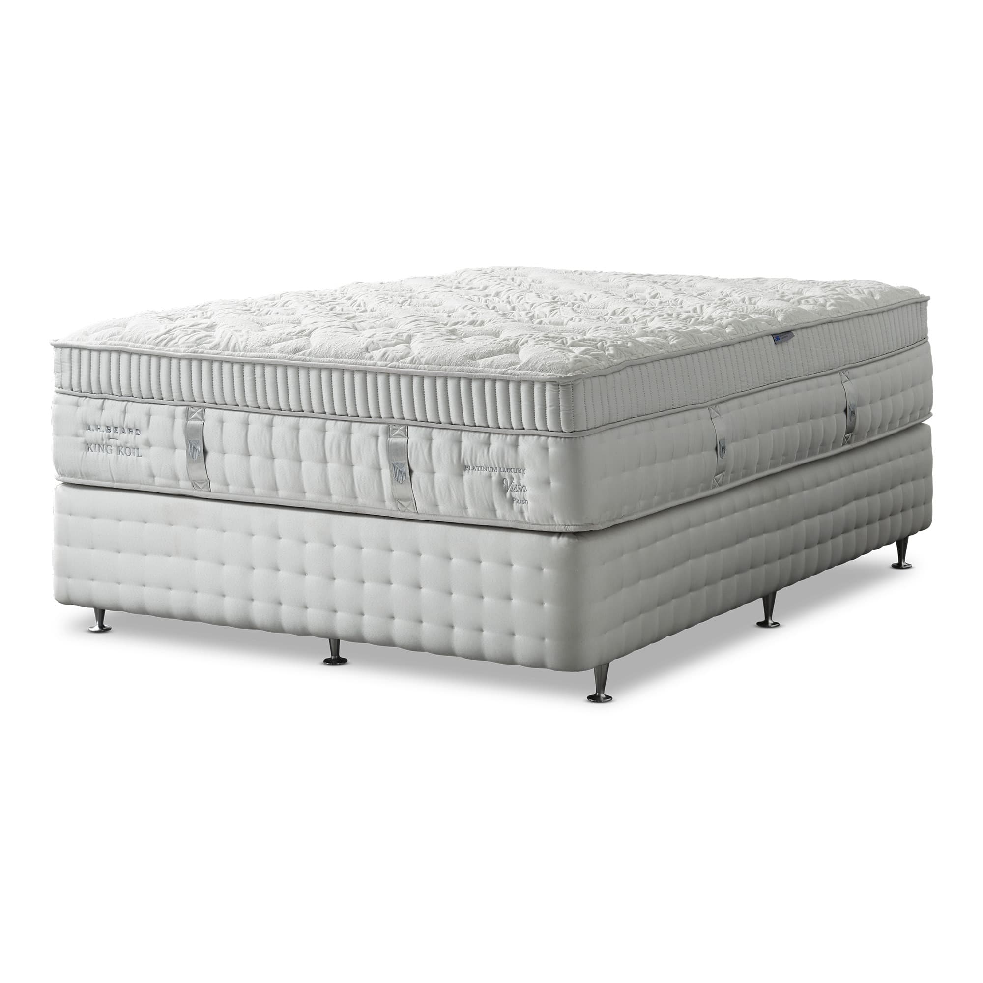 Lifestyle image of the  Platinum Luxury Vista Plush Qb Mattress from Forty Winks
