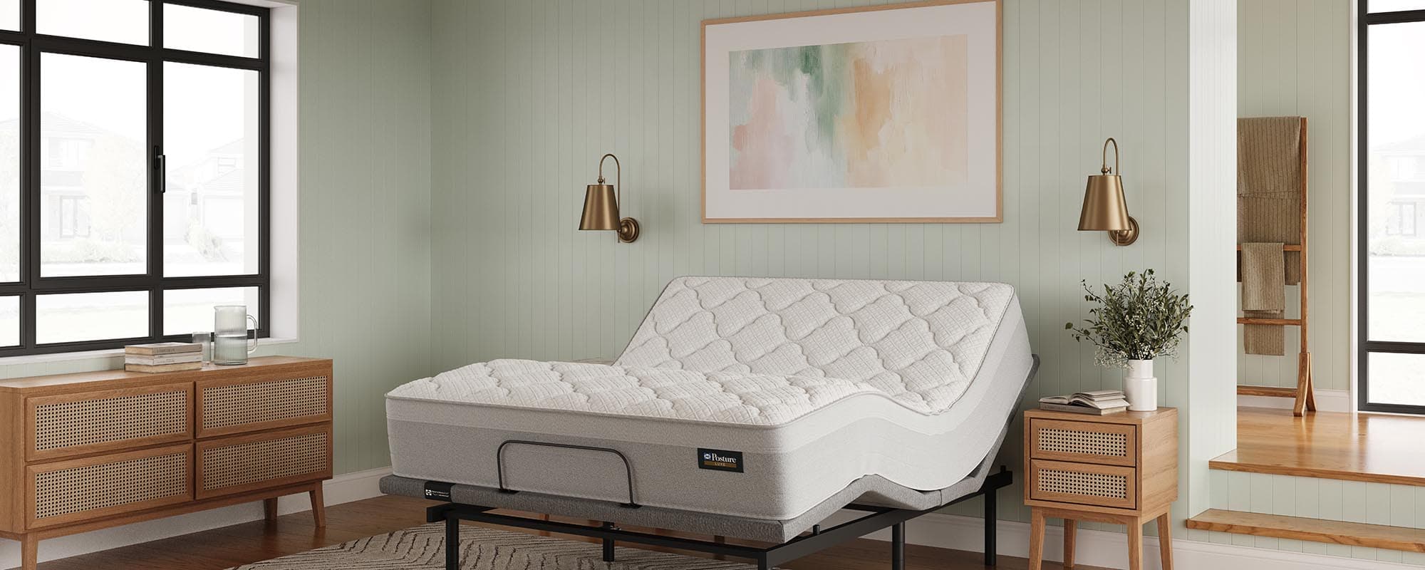 Lifestyle image of the Posture Luxe Hamilton Medium Qb Mattress from Forty Winks