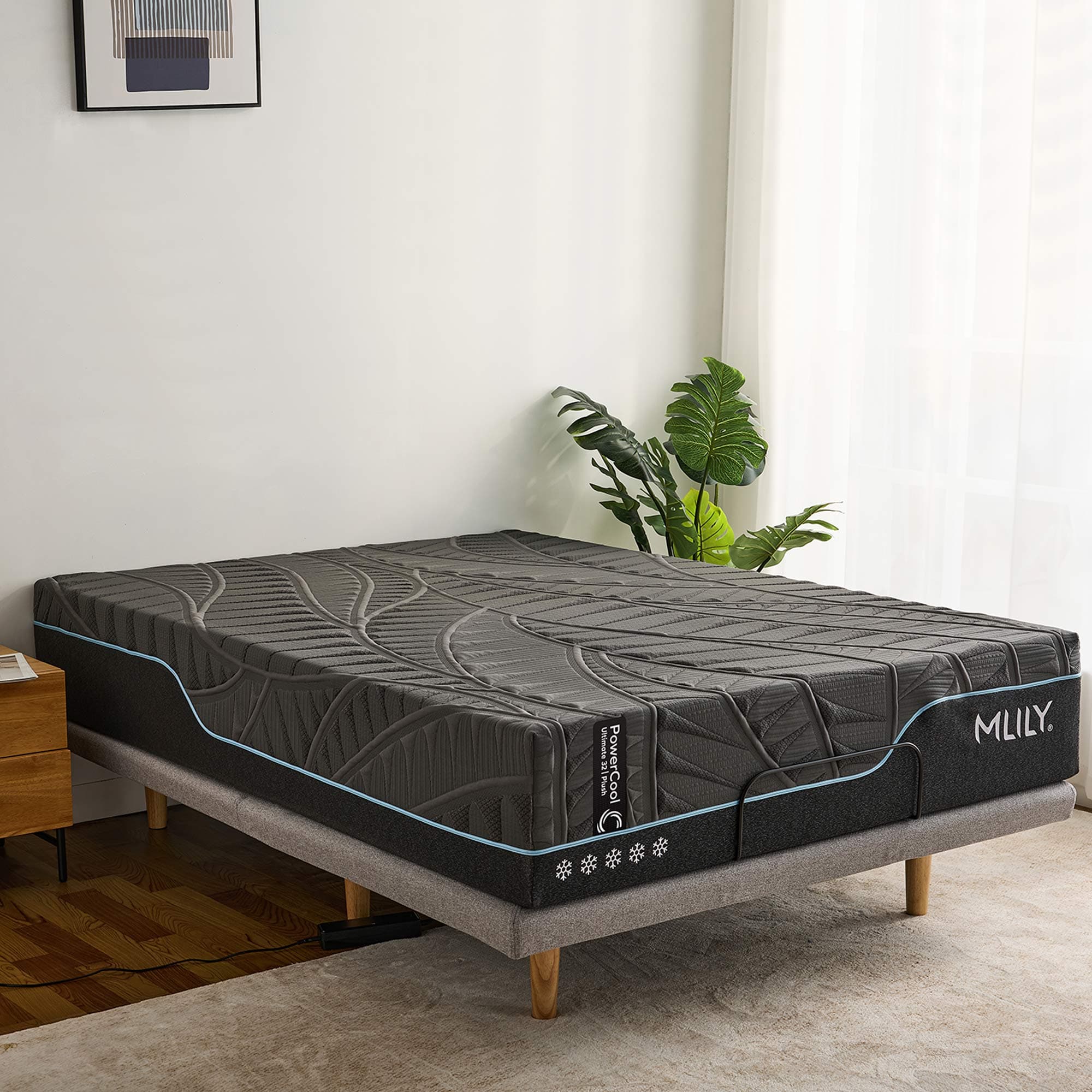 Lifestyle image of the  Mlily Powercool Ultimate 32 Plush Mattress Qb from Forty Winks