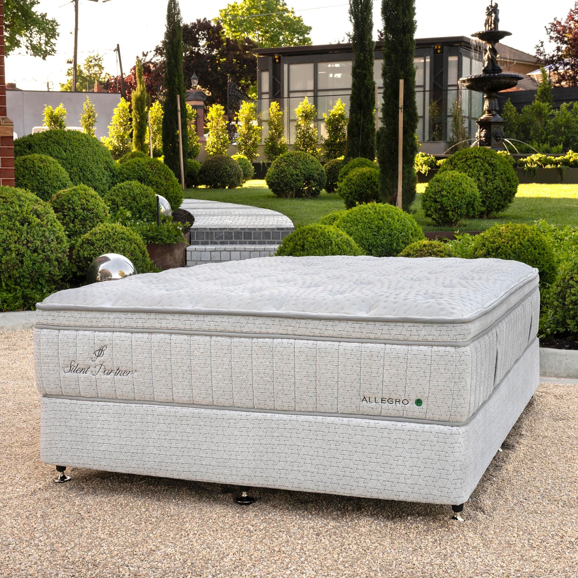 Lifestyle image of the  Allegro Plush Qb Mattress from Forty Winks