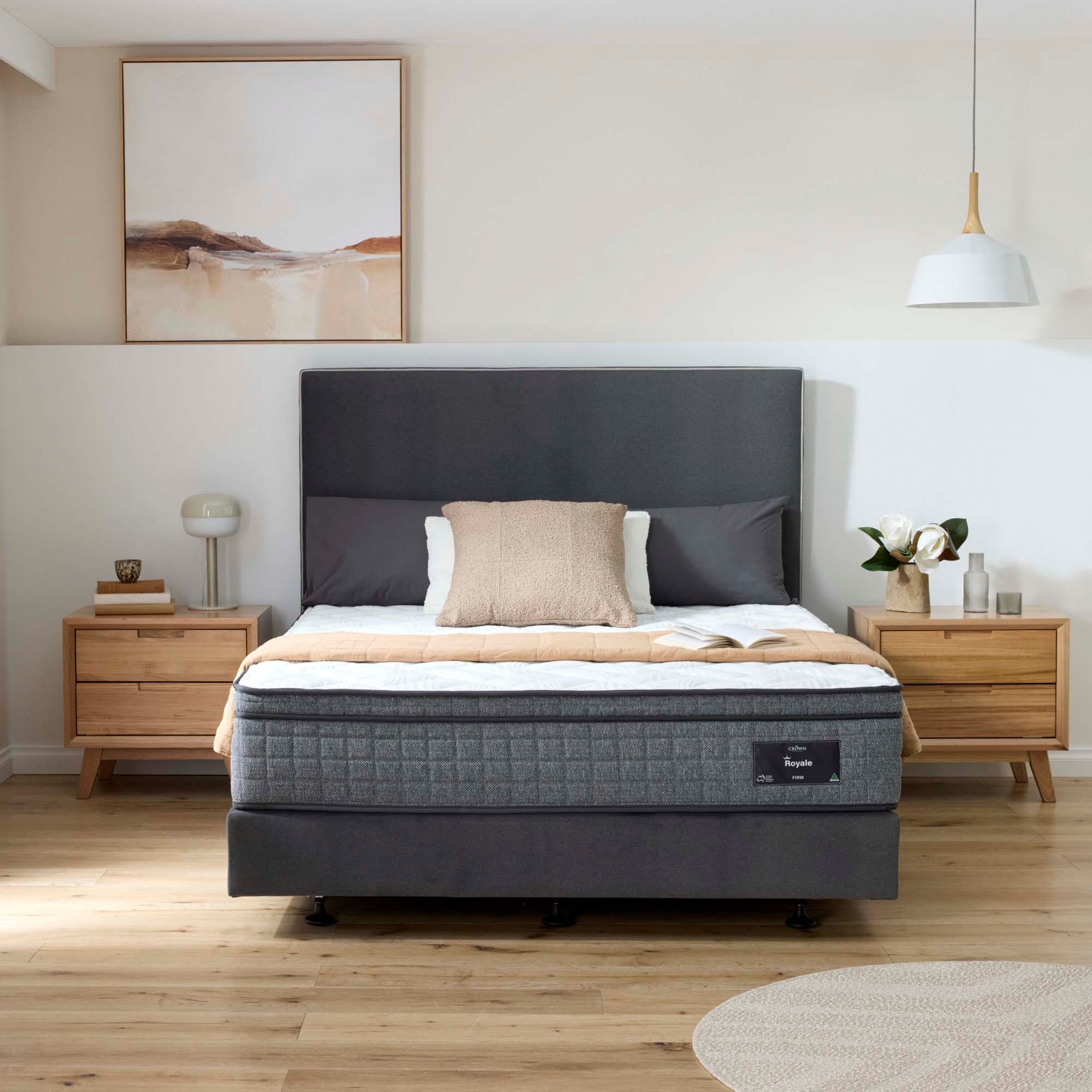 Lifestyle image of the Royale Firm Qb Mattress from Forty Winks