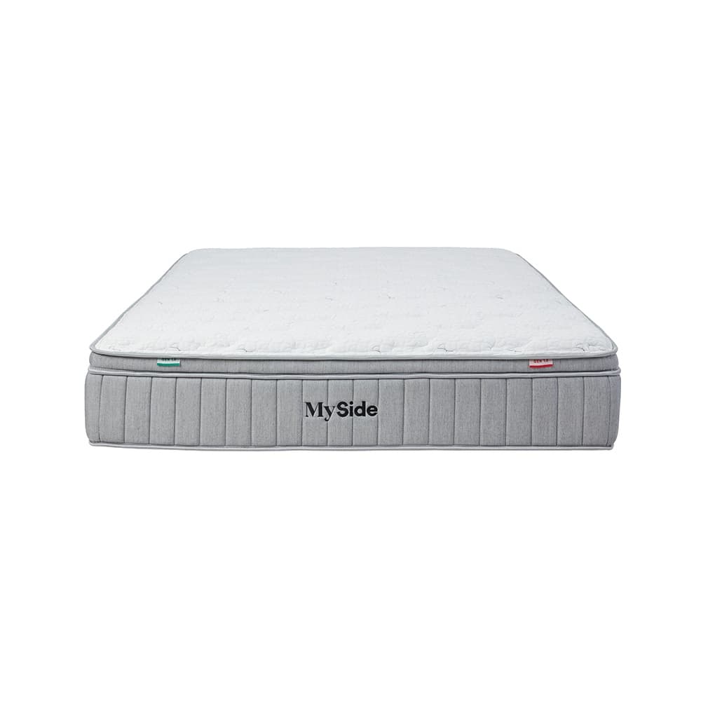 3D image of the Myside Gen 1 Qb Mattress Green/Red from Forty Winks