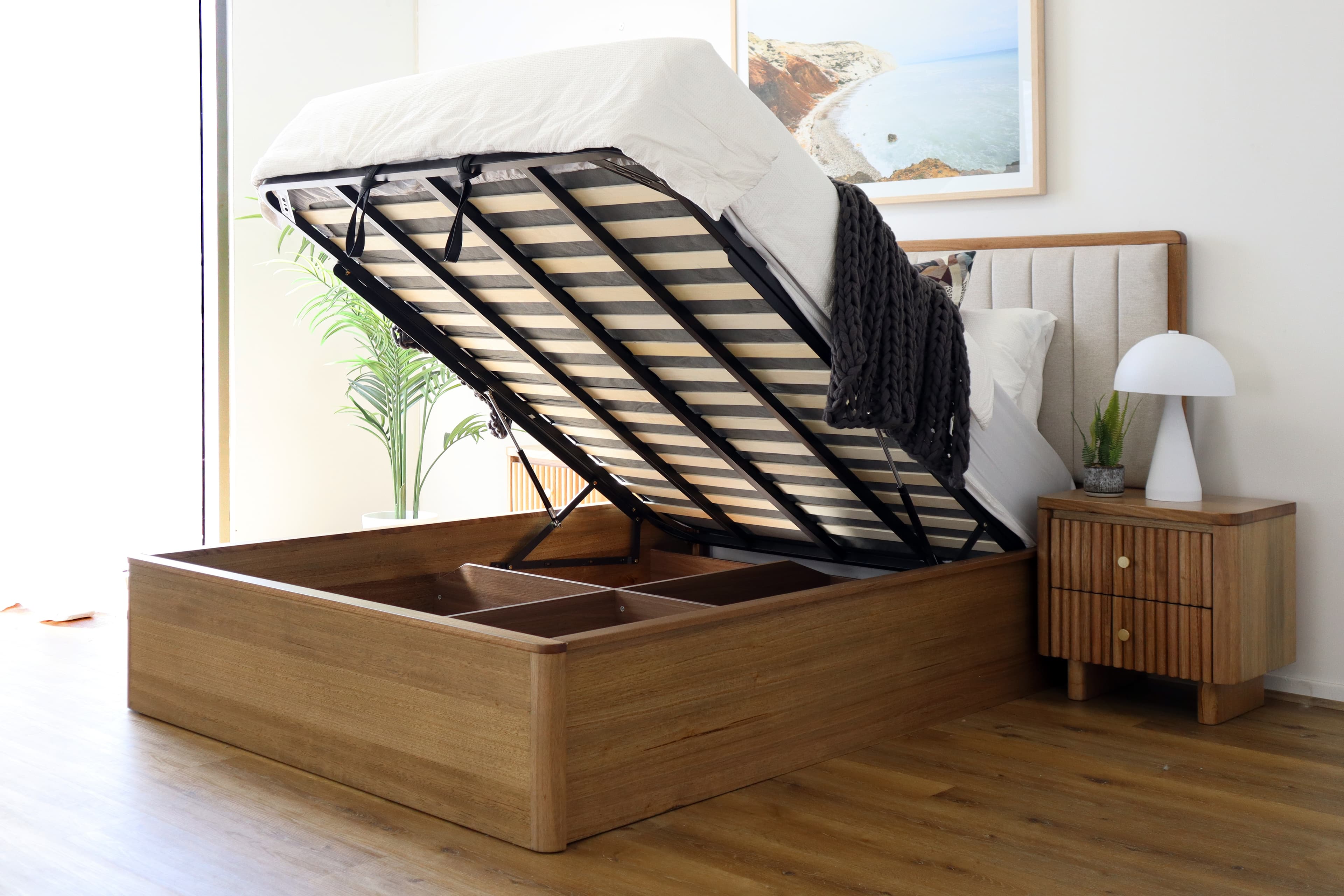 Lifestyle image of the  Clifton Qb Bed W/Gas Lift from Forty Winks