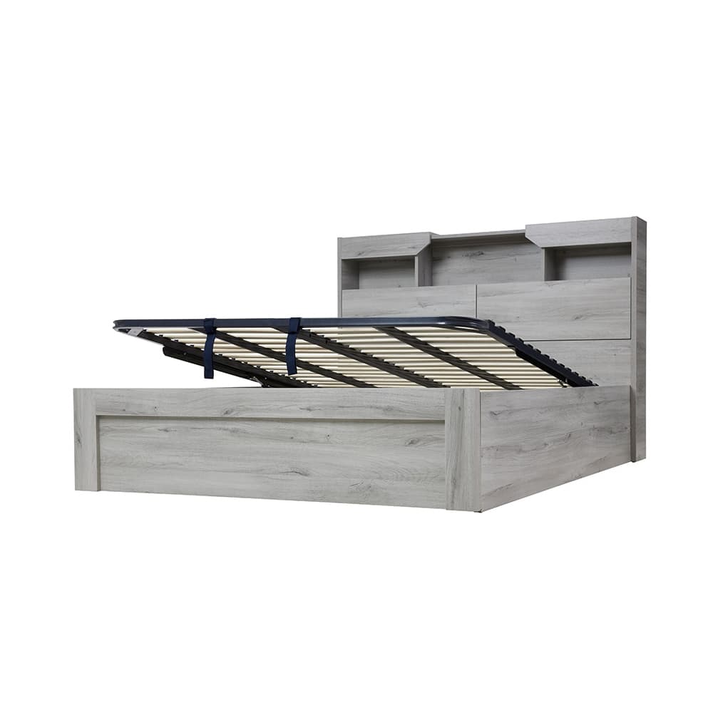 Lifestyle image of the  Sovereign Qb Bed W/Gas Lift & End Drawer Base from Forty Winks