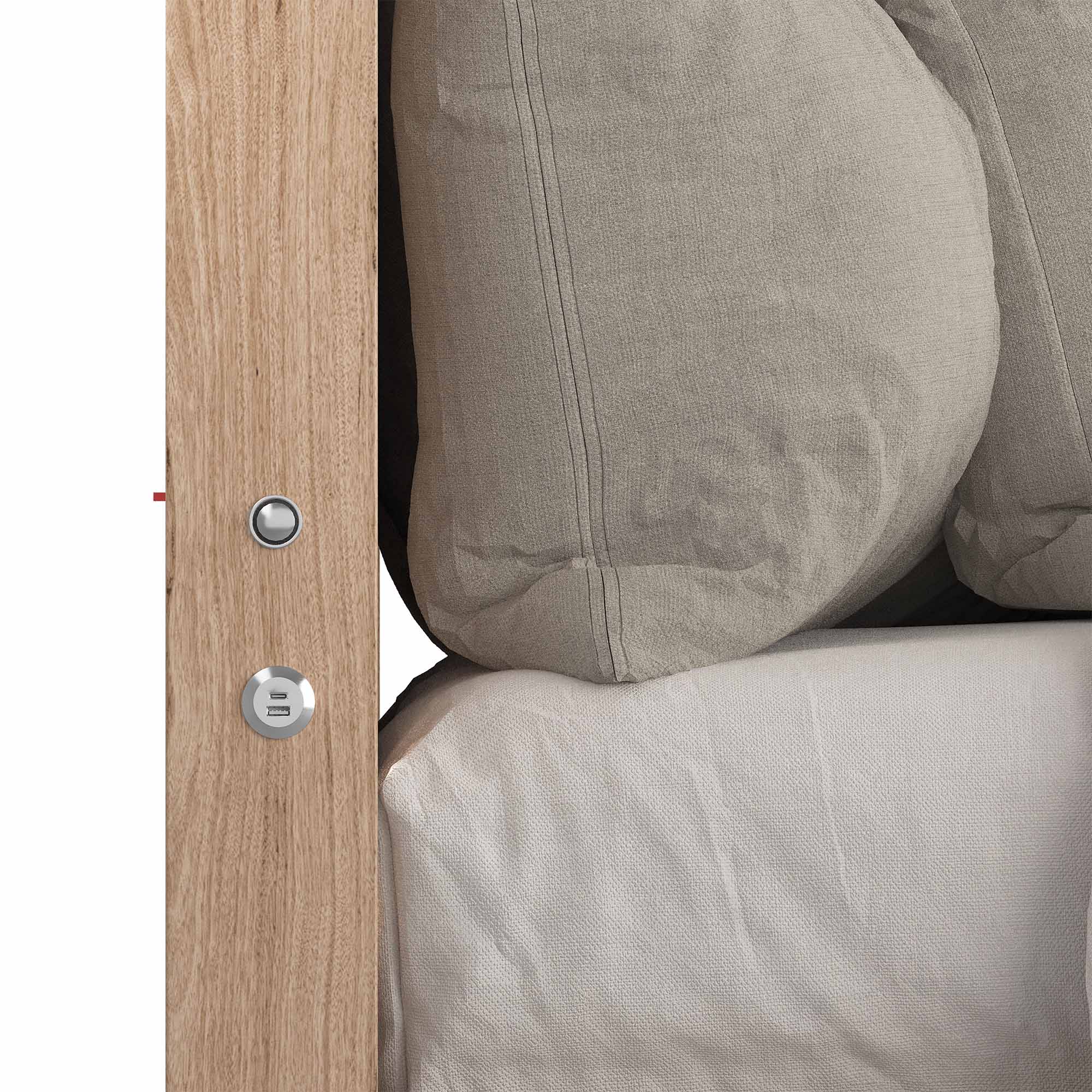 Detail image of the  Lena Qb Bed W/Gas Lift from Forty Winks