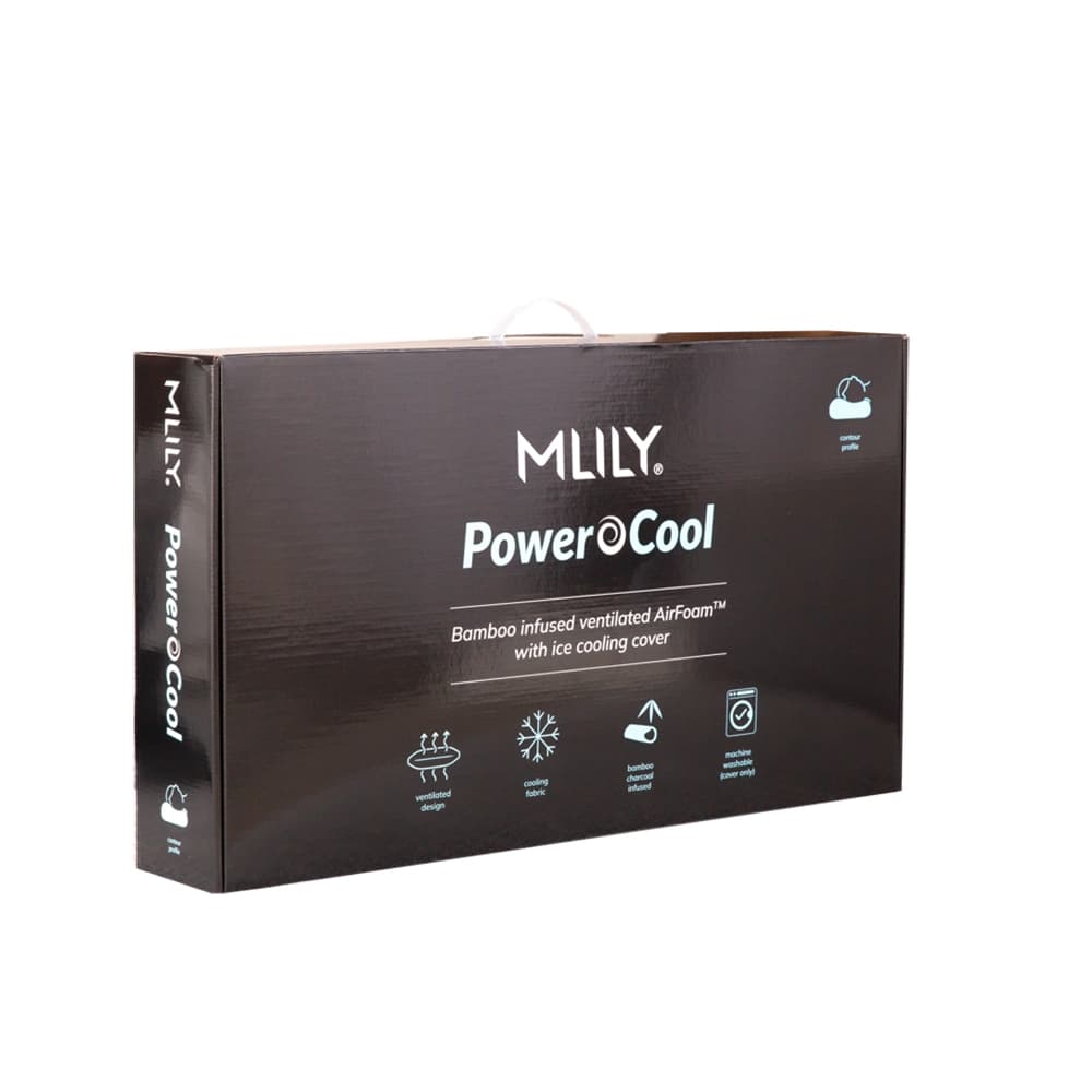Lifestyle image of the  Mlily Power Cool Pillow Contour (70X40X10/12) from Forty Winks