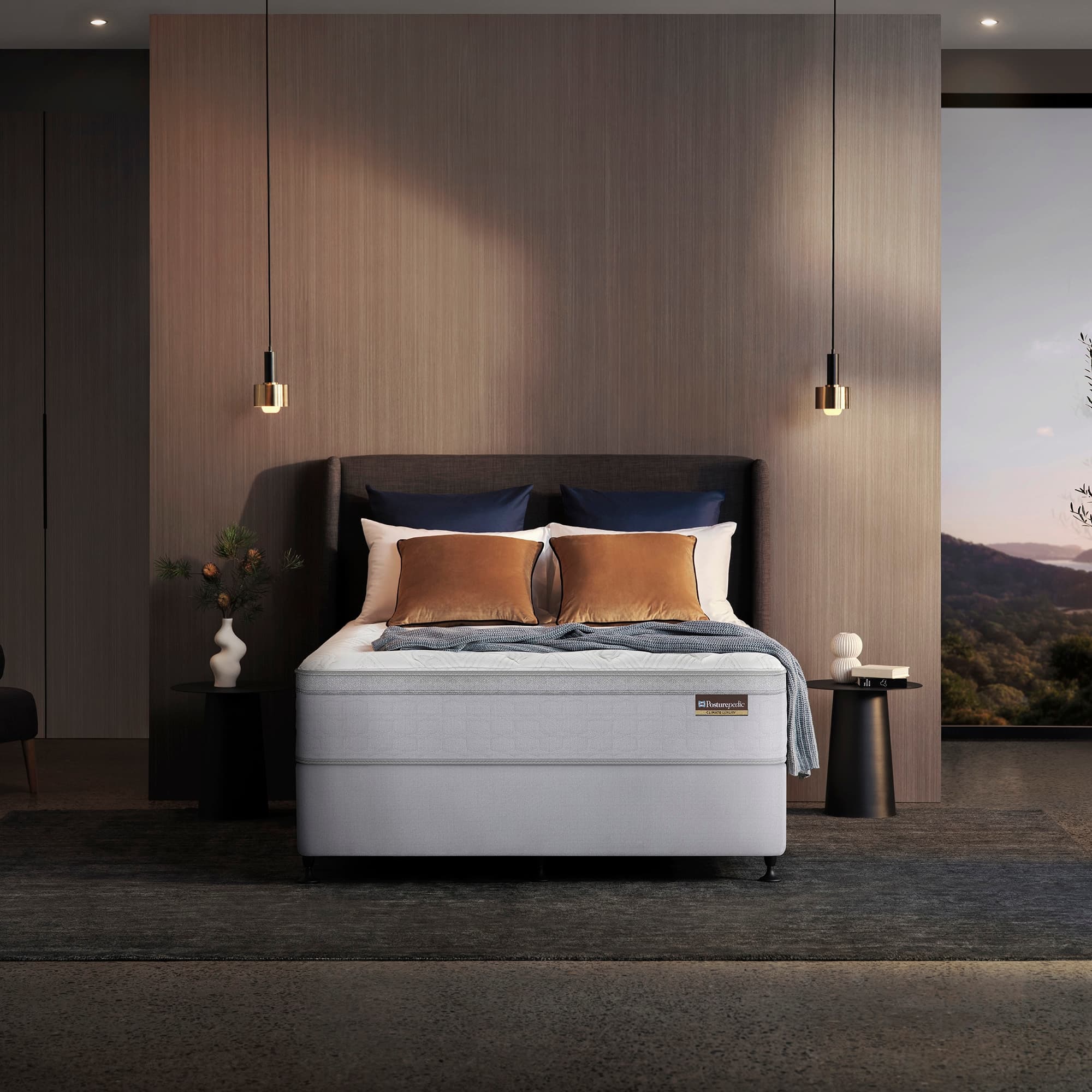 Lifestyle image of the  Climate Luxury Glacier Ultra Plush Qb Mattress from Forty Winks