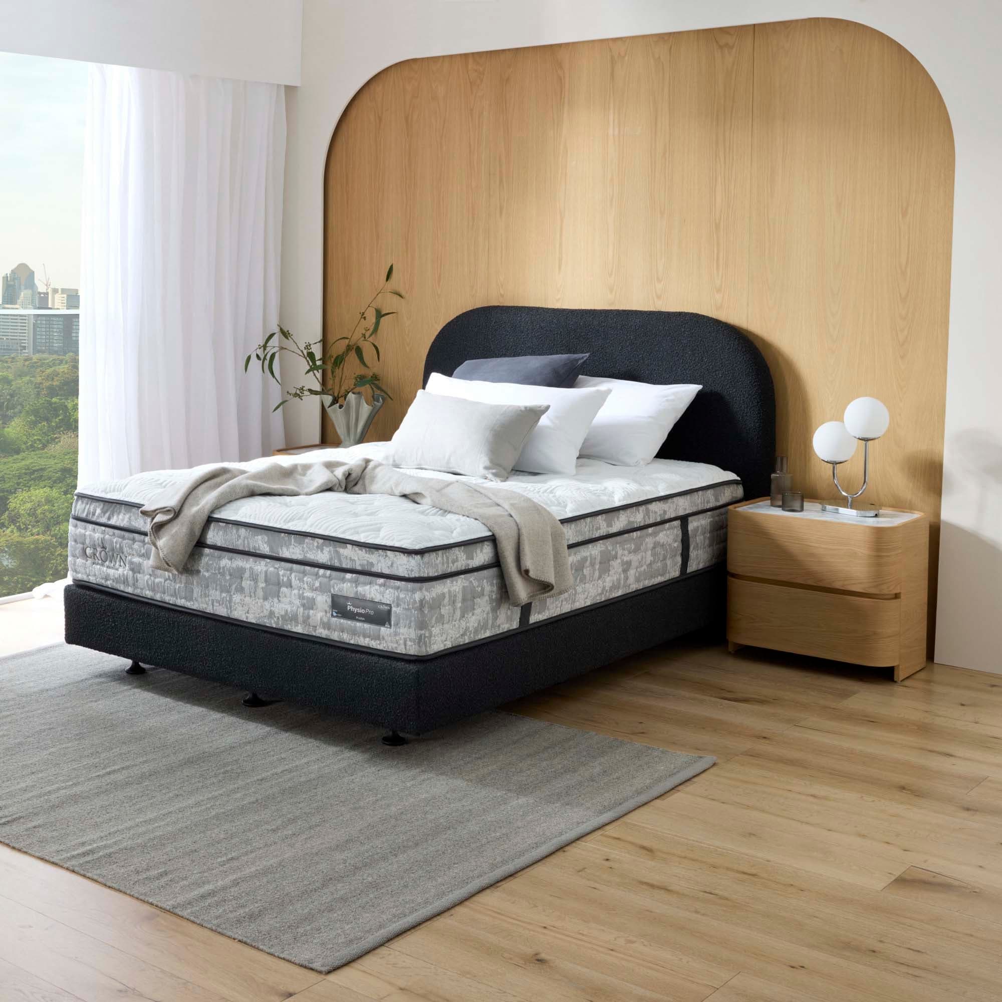 Lifestyle image of the Physio Pro Plush Qb Mattress from Forty Winks