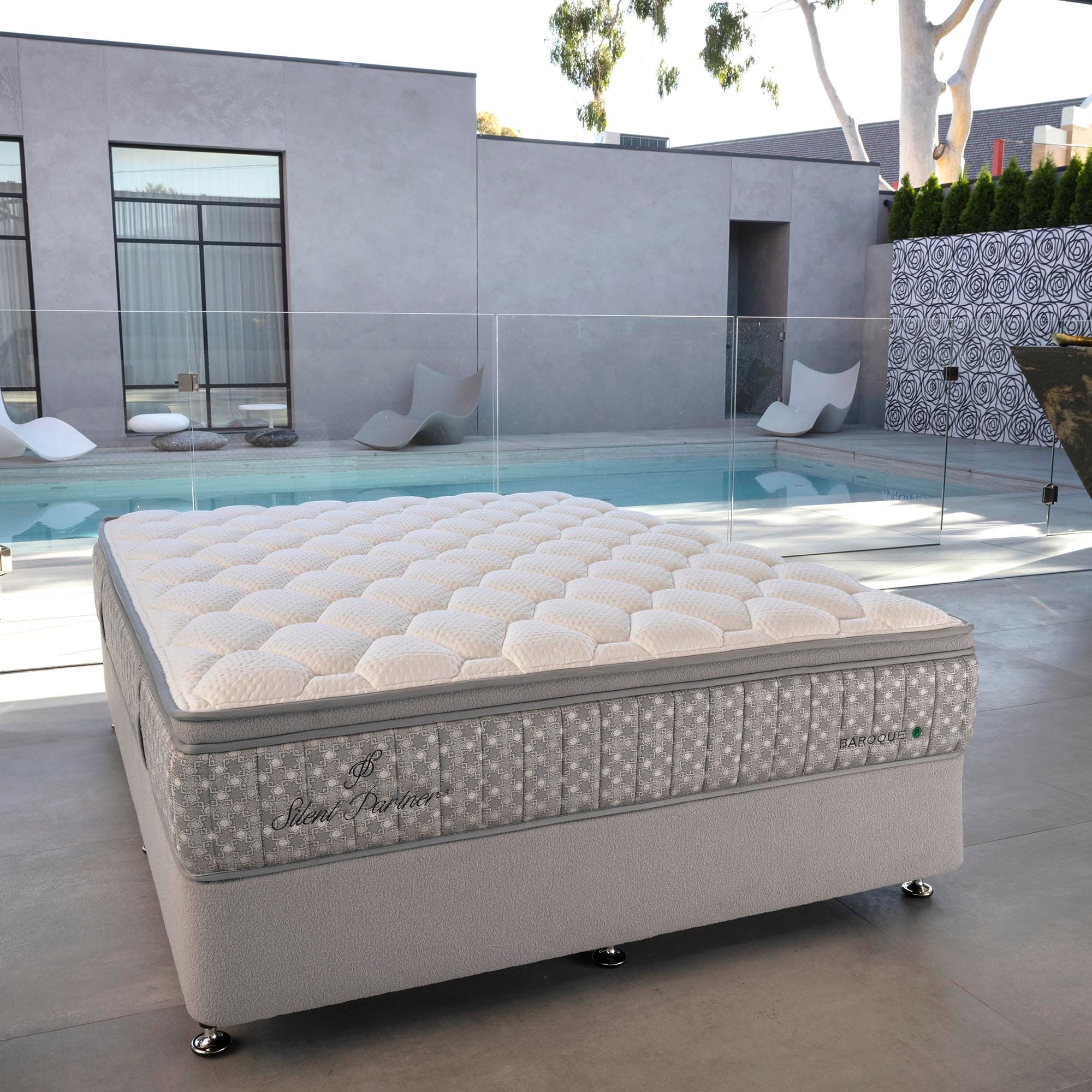 Lifestyle image of the  Baroque Plush Qb Mattress from Forty Winks