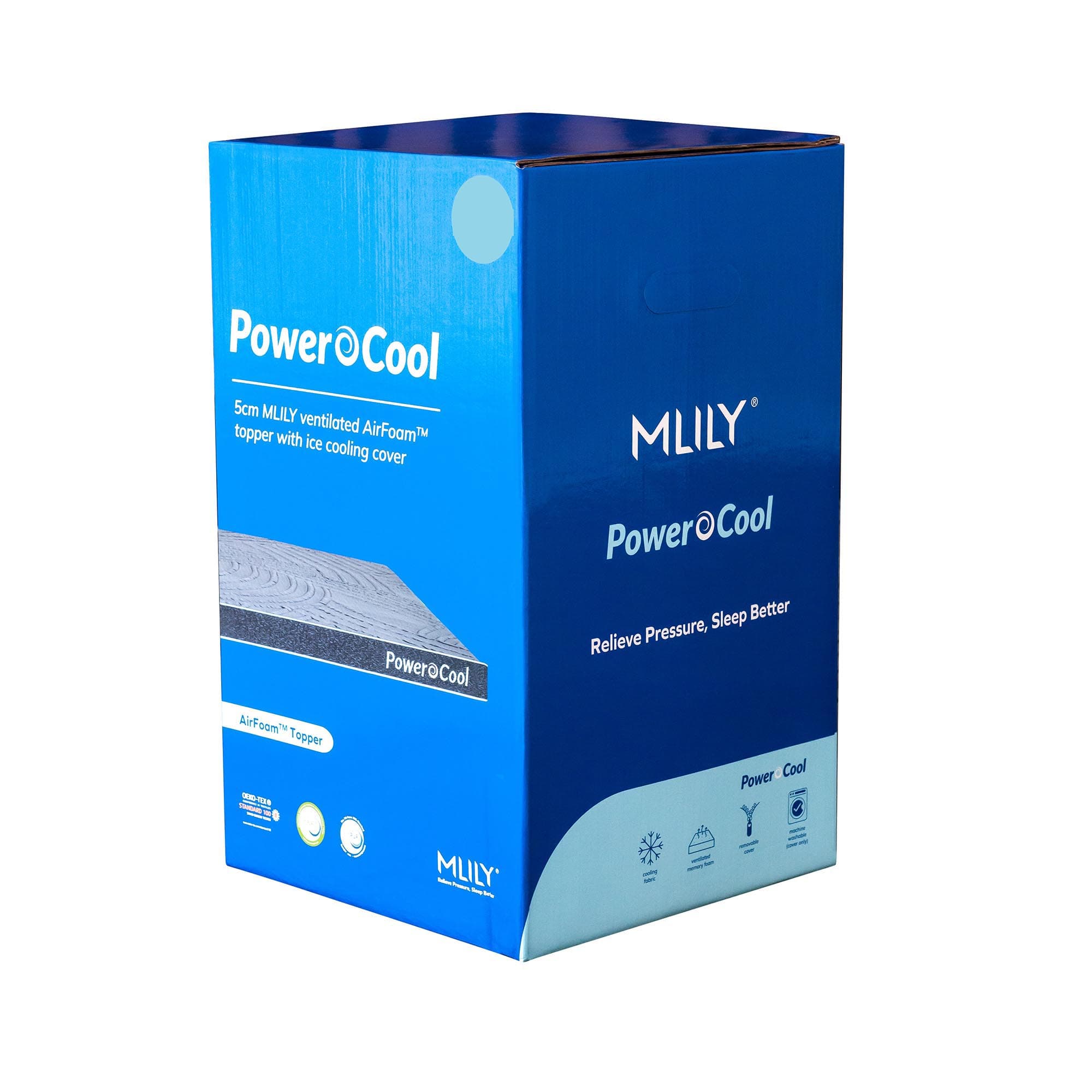 Lifestyle image of the  Mlily Powercool Qb Topper 5Cm from Forty Winks