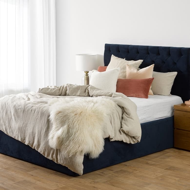 Lifestyle image of the  Waldorf Qb Bed Head from Forty Winks
