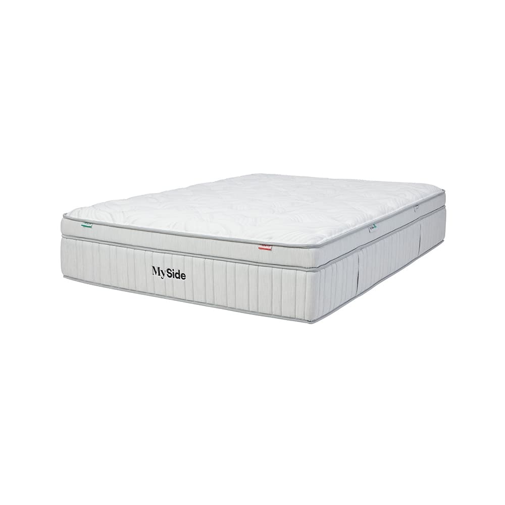 Lifestyle image of the  Myside Gen 7 Qb Mattress Green/Red from Forty Winks