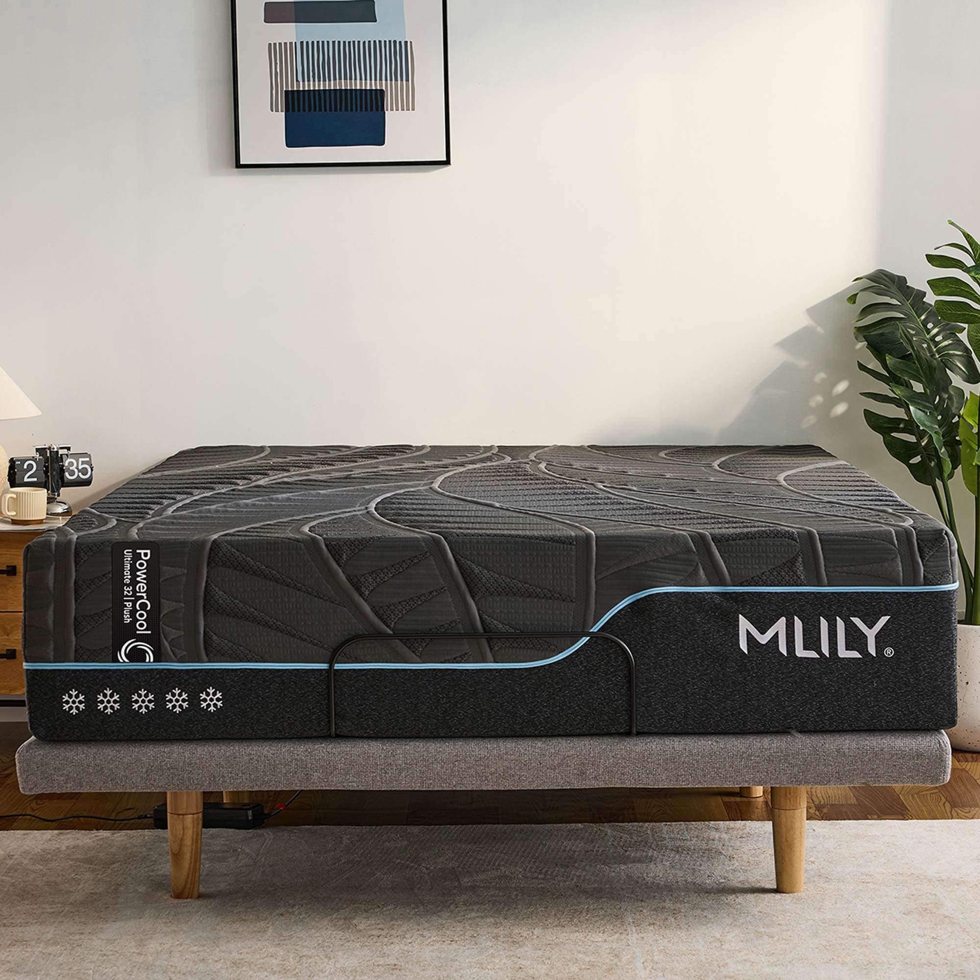 Lifestyle image of the  Mlily Powercool Ultimate 32 Plush Mattress Qb from Forty Winks
