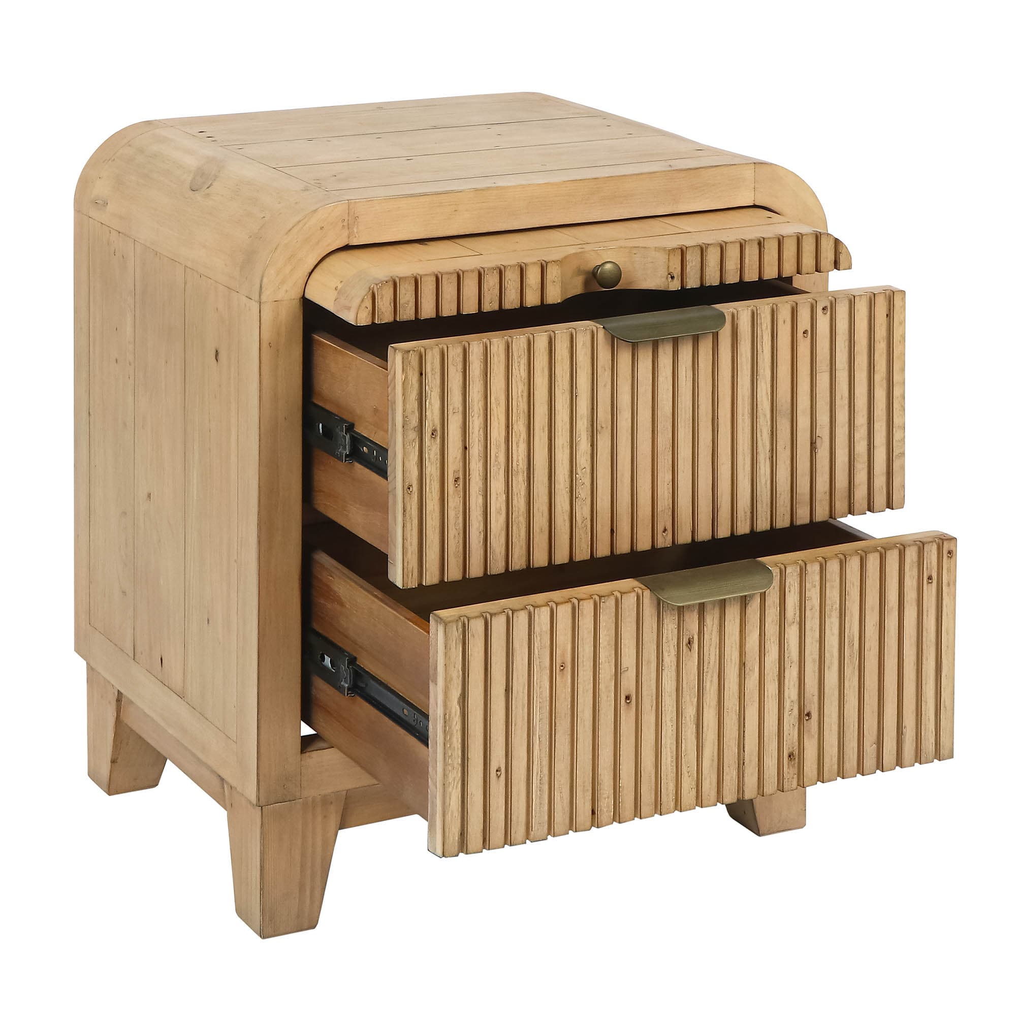 Lifestyle image of the  Ollie Bedside Table from Forty Winks