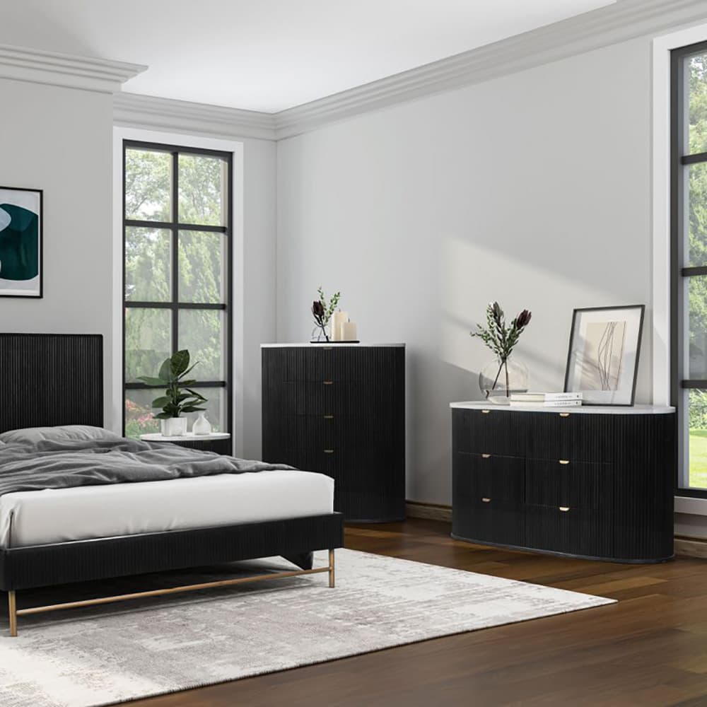 Lifestyle image of the  Razzo Tallboy 5Drw Black from Forty Winks