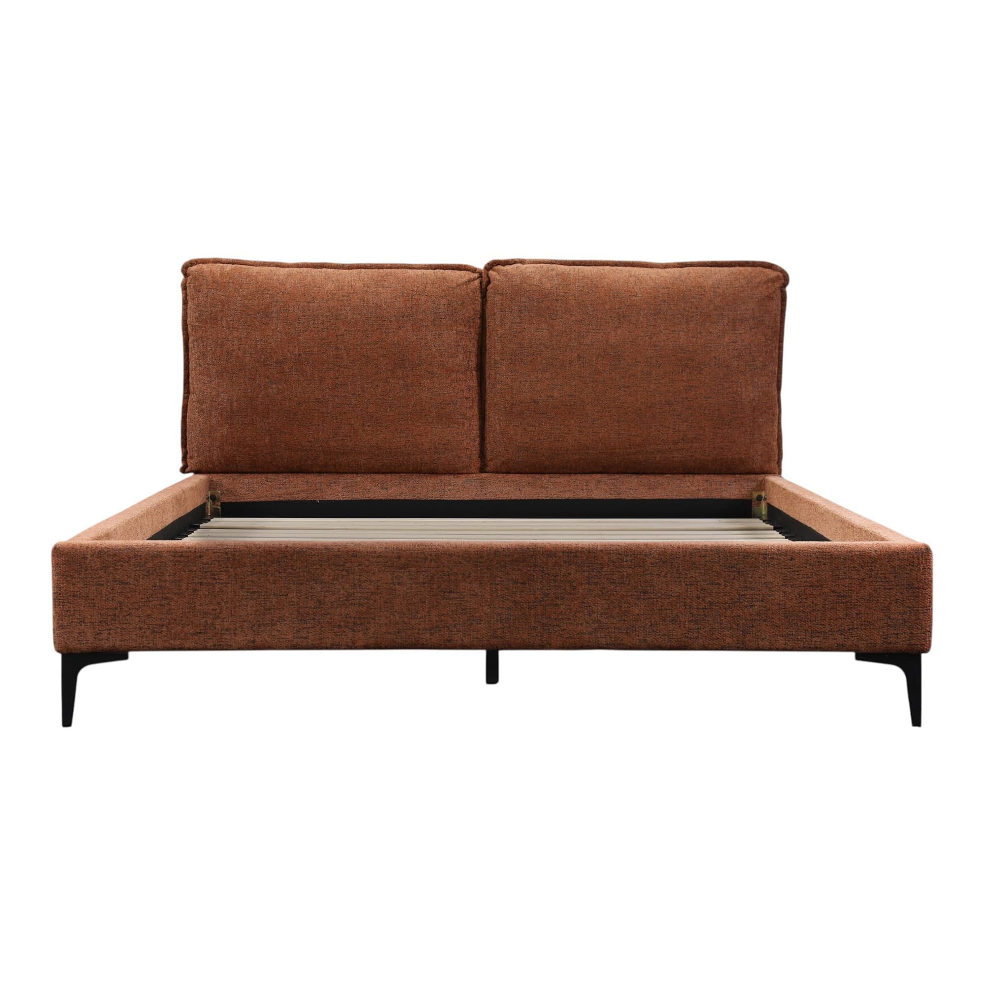 Product image of the  Lara Qb Upholstered Bed (Rust) from Forty Winks