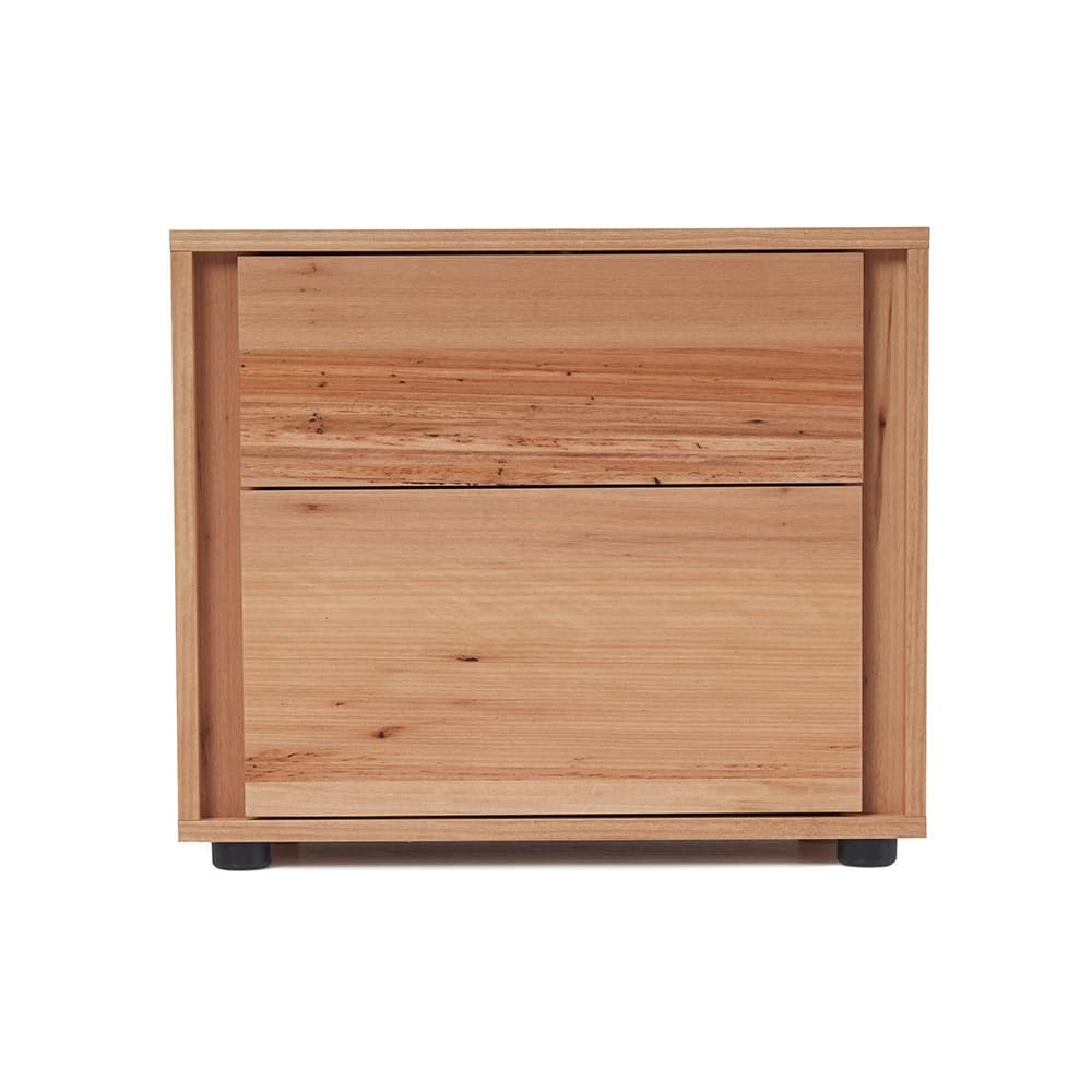 Lifestyle image of the  Gap X Bedside Table Large 2 Drawer (Native) from Forty Winks