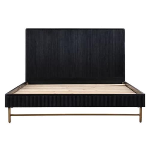 Lifestyle image of the  Razzo Queen Bed Black from Forty Winks