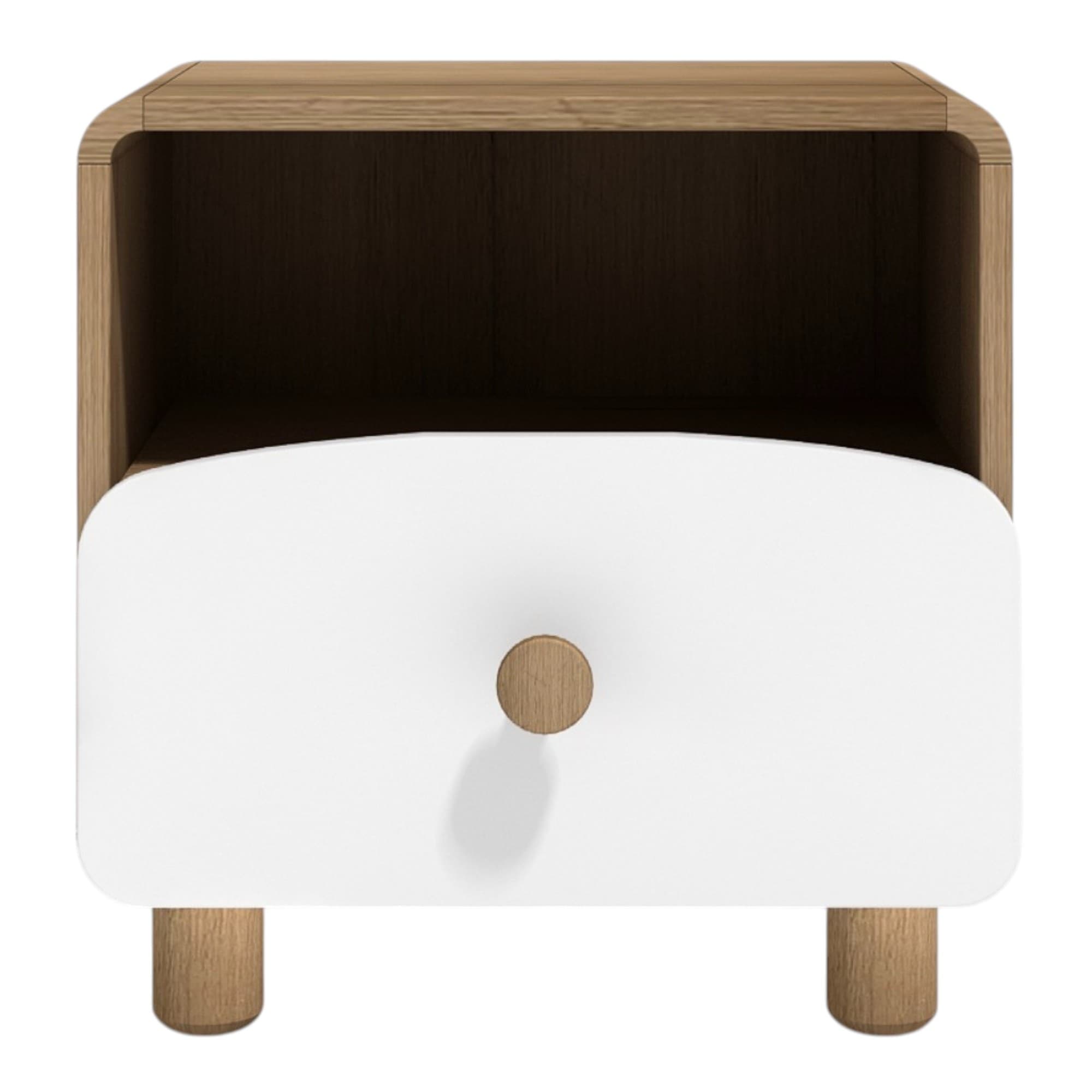 Product image of the  Luna Bedside Table 1 Drawer W/Shelf from Forty Winks