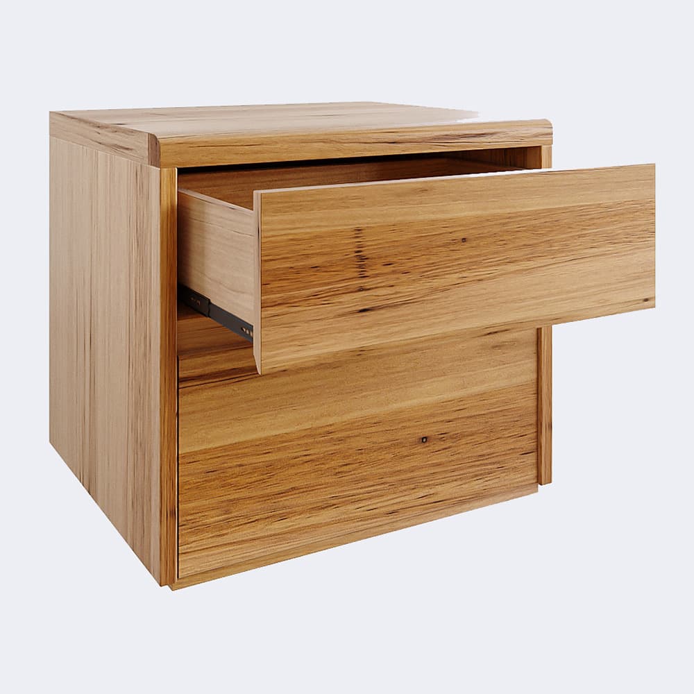 Detail image of the  Soho Bedside 2 Drawer (Light Ash) from Forty Winks