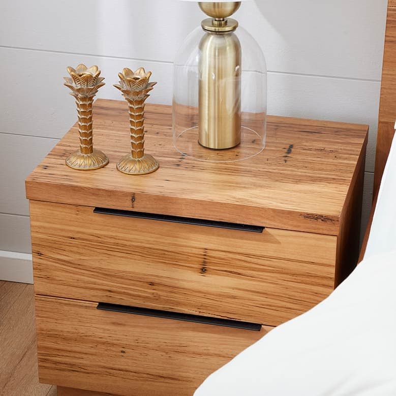 Lifestyle image of the  Urban Bedside Table from Forty Winks