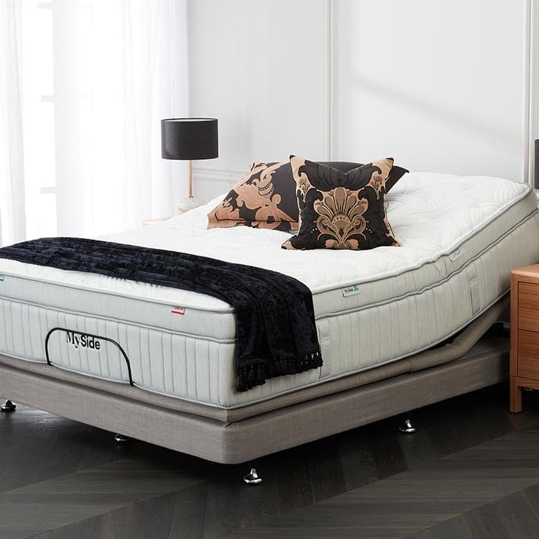 Lifestyle image of the  Myside Gen 7 Qb Mattress Green/Red from Forty Winks