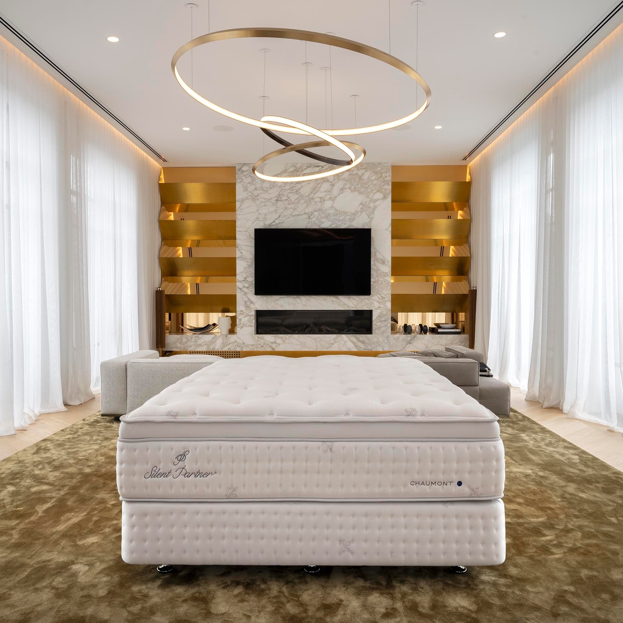 Detail image of the  Chaumont Medium Mattress Qb from Forty Winks