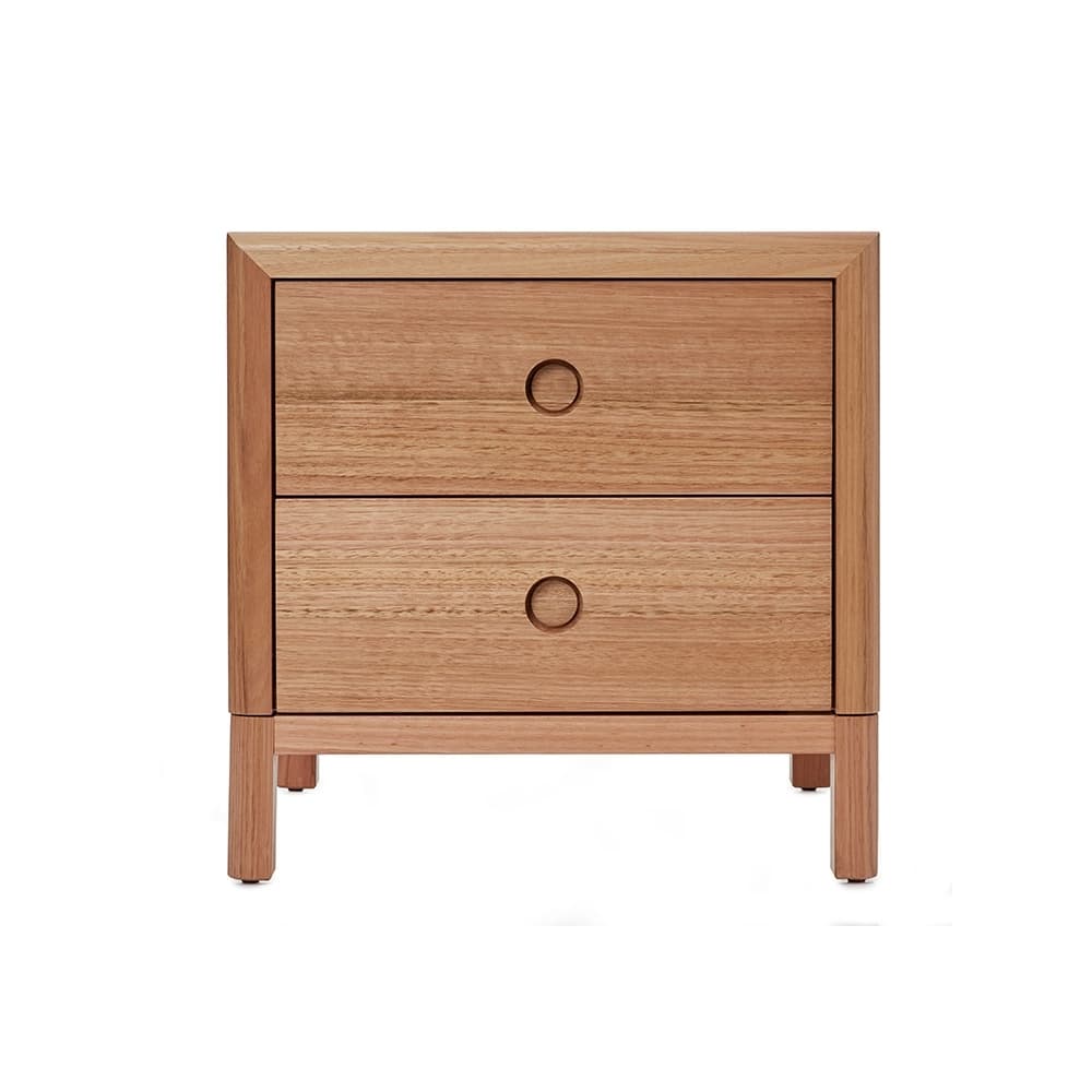 Product image of the  Airlie Bedside Table 2 Drw (Natural) from Forty Winks