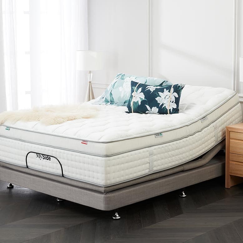 Lifestyle image of the  Myside Gen 9 Qb Mattress Green/Red from Forty Winks