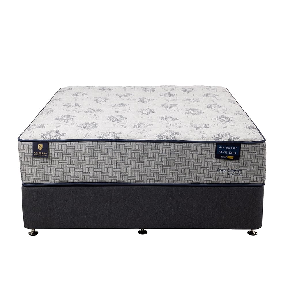 Lifestyle image of the  Chiro Enlighten Super Firm  Qb Mattress from Forty Winks