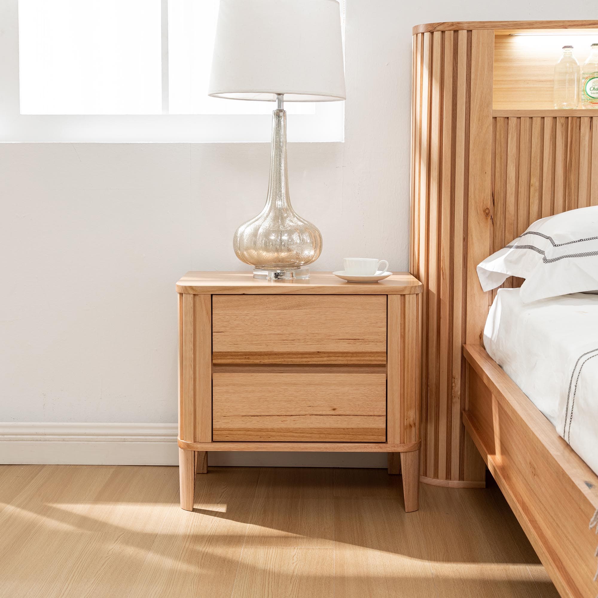 Lifestyle image of the  Royce Bedside from Forty Winks