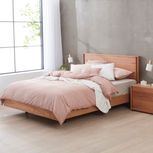 Lifestyle image of the  Gap X Qb Bed W/Floating Base (Native) from Forty Winks