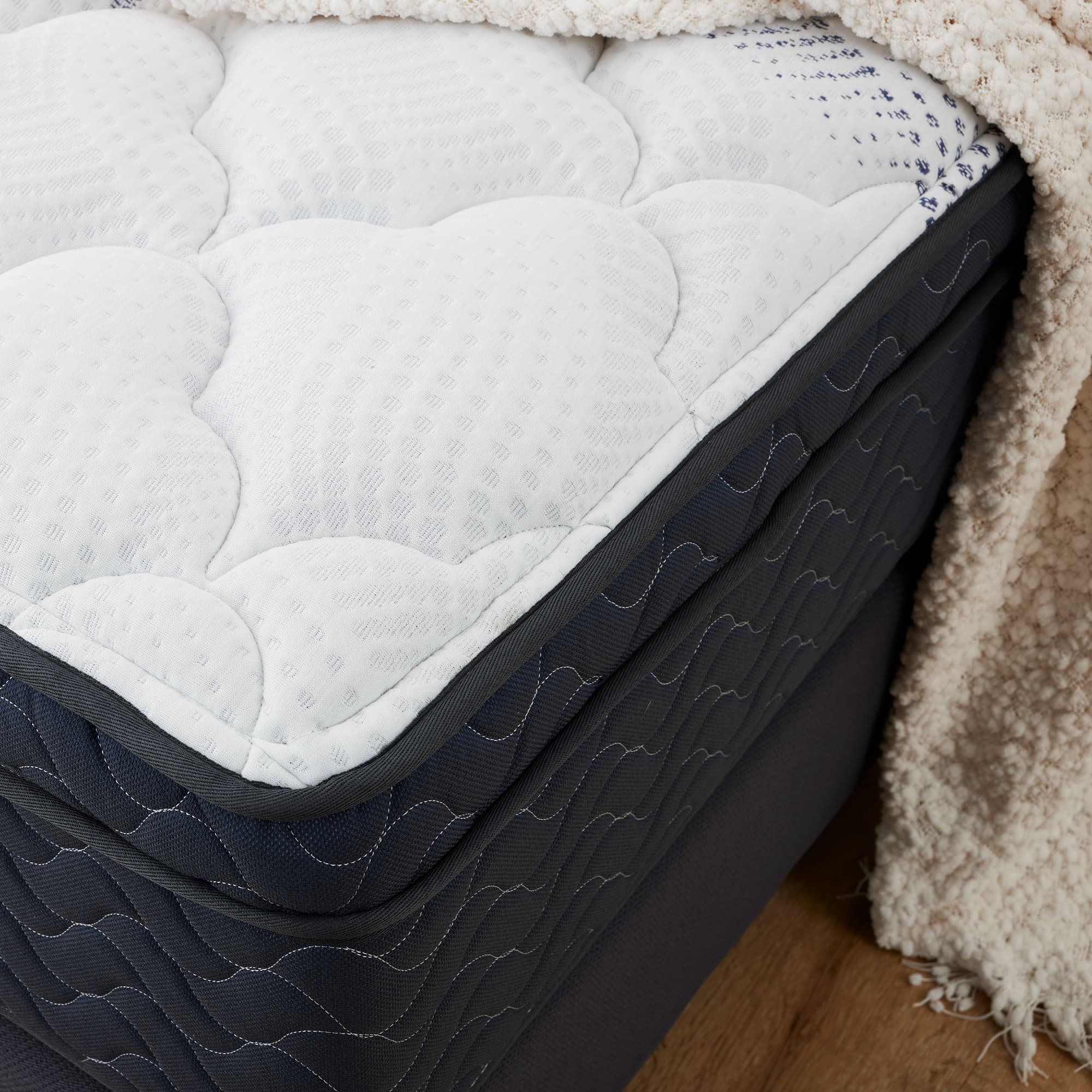 Lifestyle image of the  Malibu Plush Qb Mattress from Forty Winks
