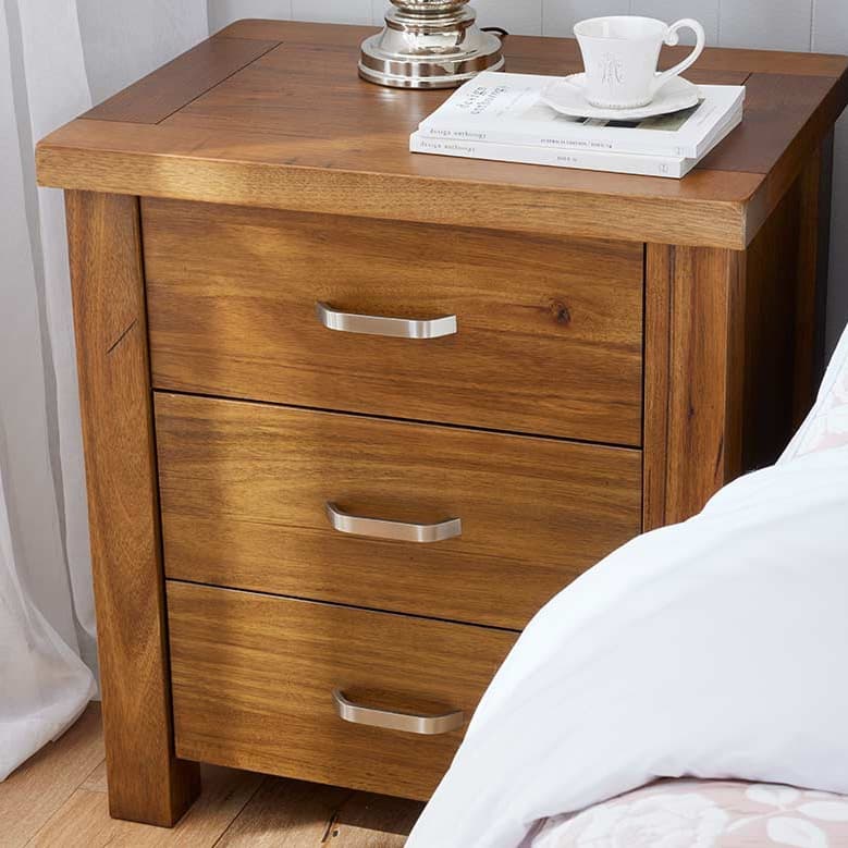 Lifestyle image of the  Billy Bedside Table from Forty Winks