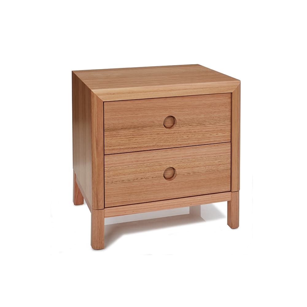 Product image of the  Airlie Bedside Table 2 Drw (Natural) from Forty Winks