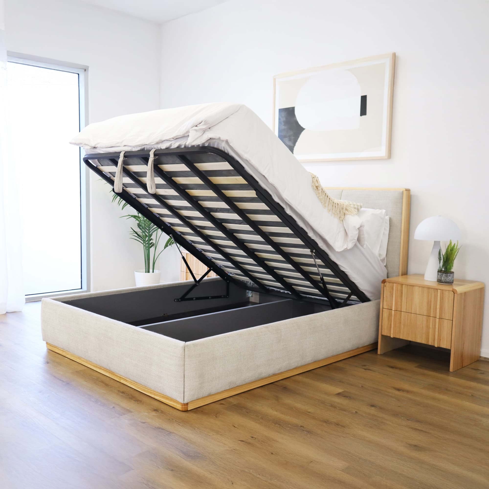 Lifestyle image of the  Bowen Qb Bed W/Gas Lift from Forty Winks