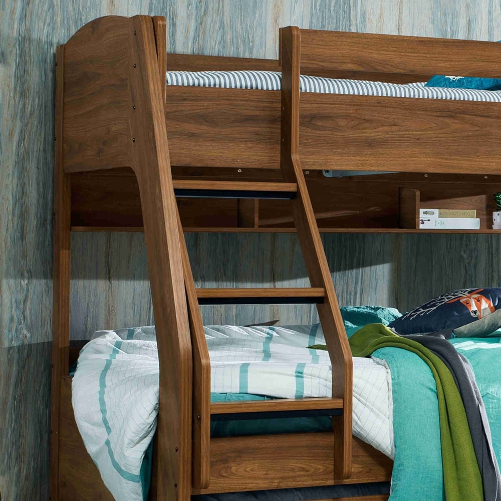 Lifestyle image of the  Rhino (Rustic Walnut) Sb/Db Bunk W/Trundle from Forty Winks