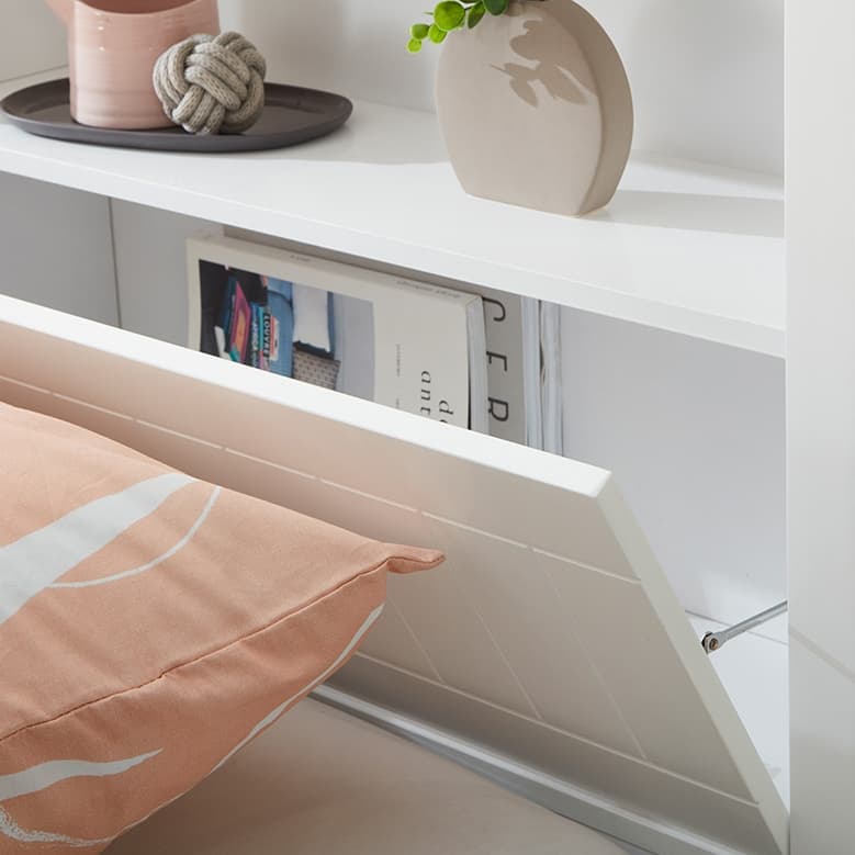 Detail image of the  Bella Qb Bed W/Front Slat Gas Lift from Forty Winks