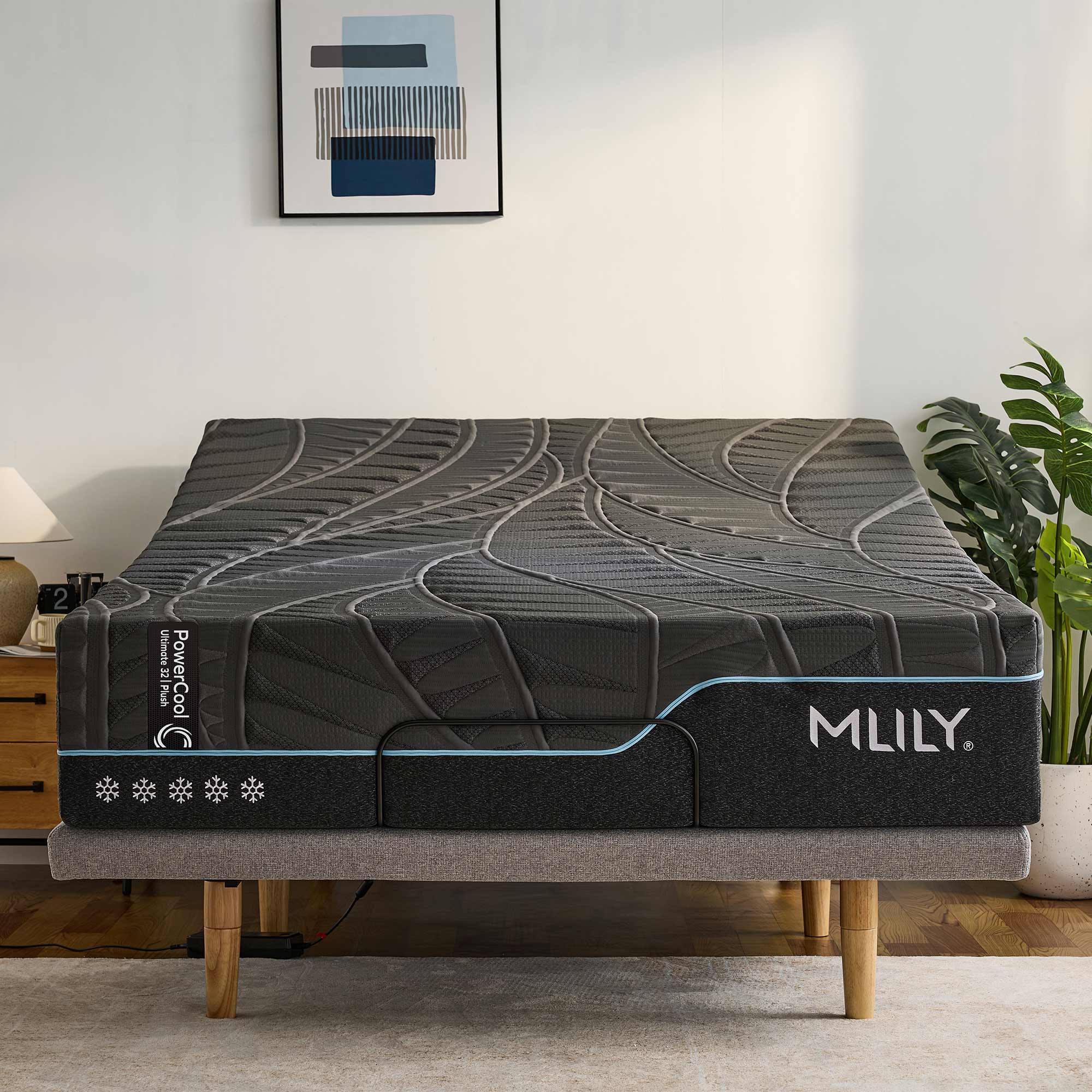 Lifestyle image of the  Mlily Powercool Ultimate 32 Plush Mattress Qb from Forty Winks