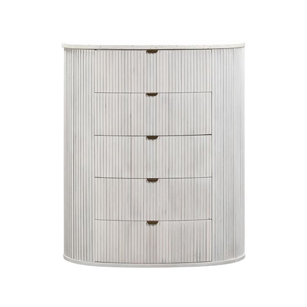 3D image of the Razzo Tallboy 5Drw Whitewash from Forty Winks