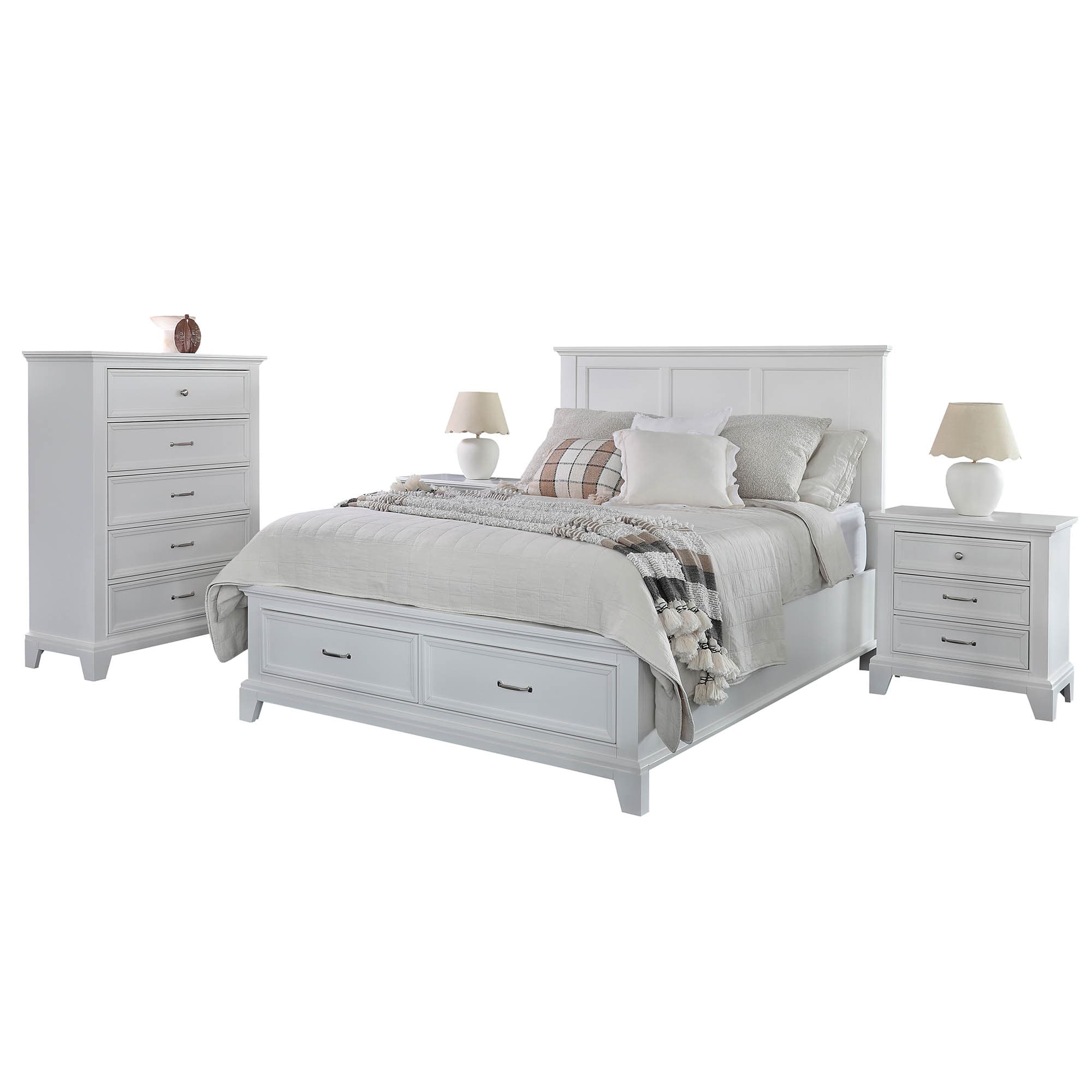 Lifestyle image of the  Fulham Qb Bed W/Drawers In Foot from Forty Winks