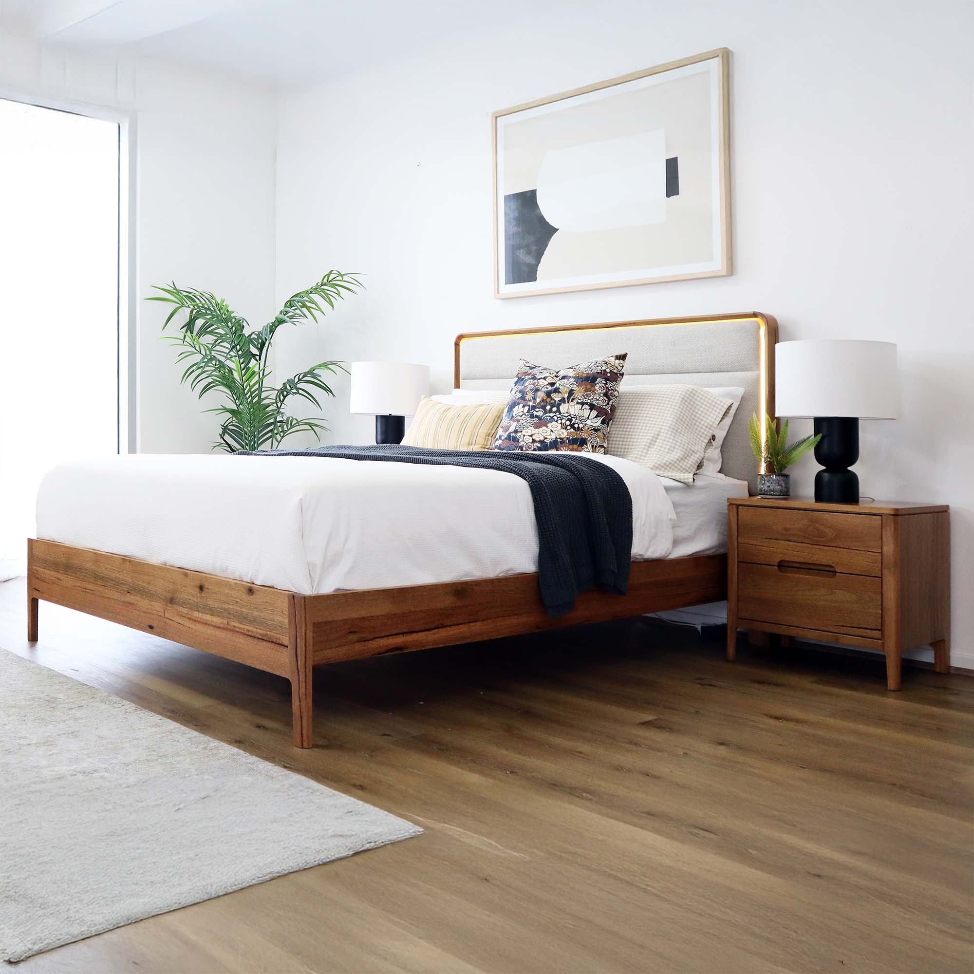 Lifestyle image of the  Broulee Qb Bed from Forty Winks