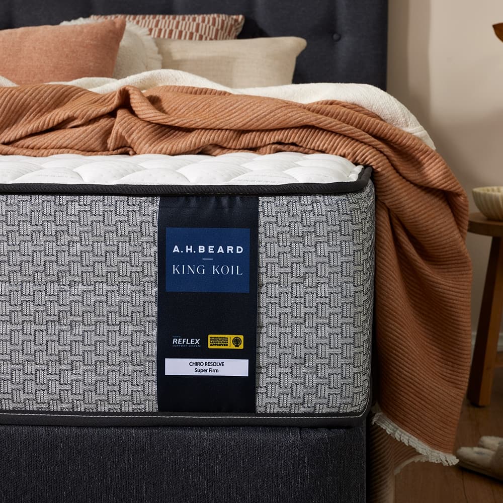 Detail image of the  Chiro Resolve Super Firm  Qb Mattress from Forty Winks