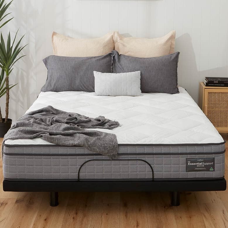 Lifestyle image of the  Essential Support Plush Qb Mattress from Forty Winks