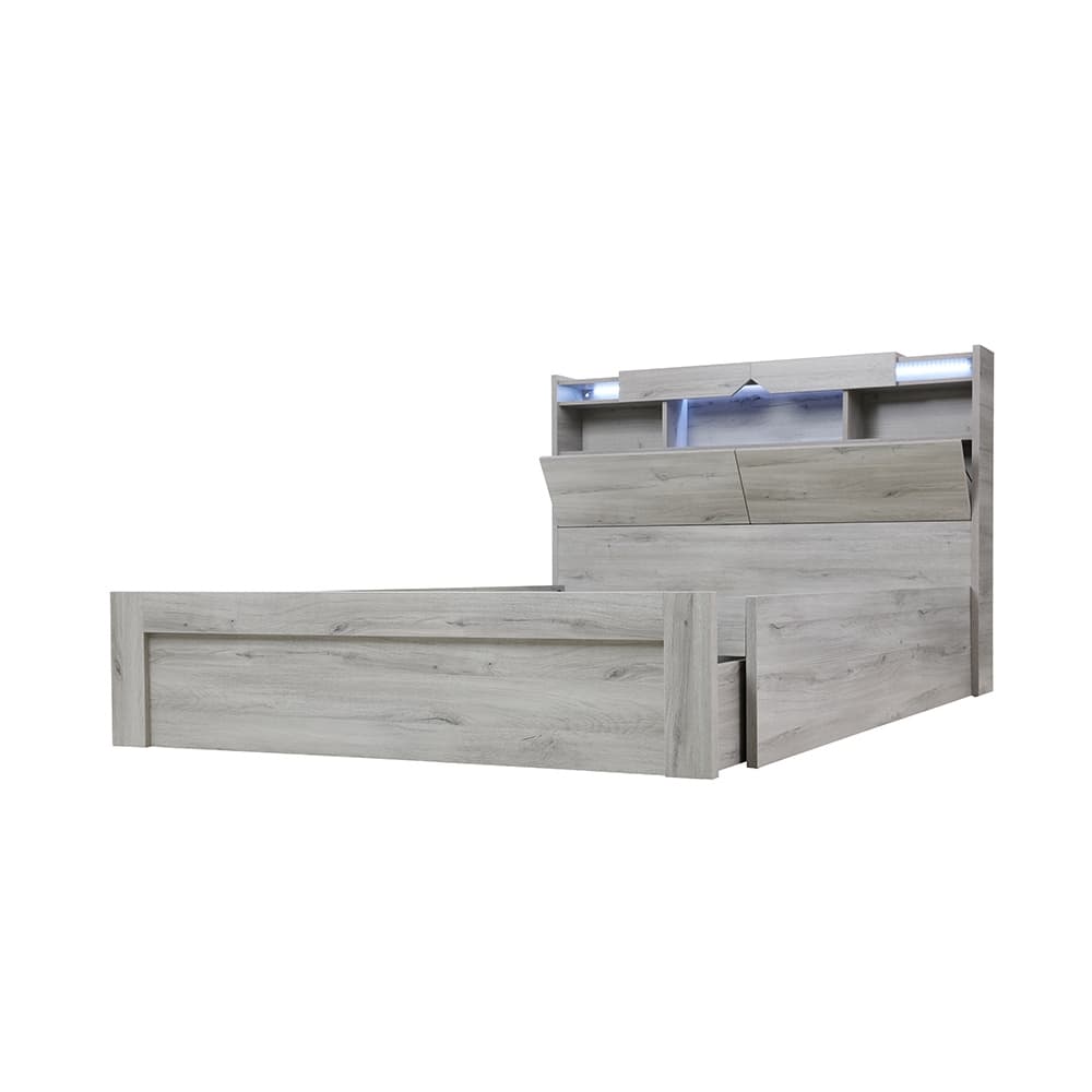 Lifestyle image of the  Sovereign Qb Bed W/Gas Lift & End Drawer Base from Forty Winks