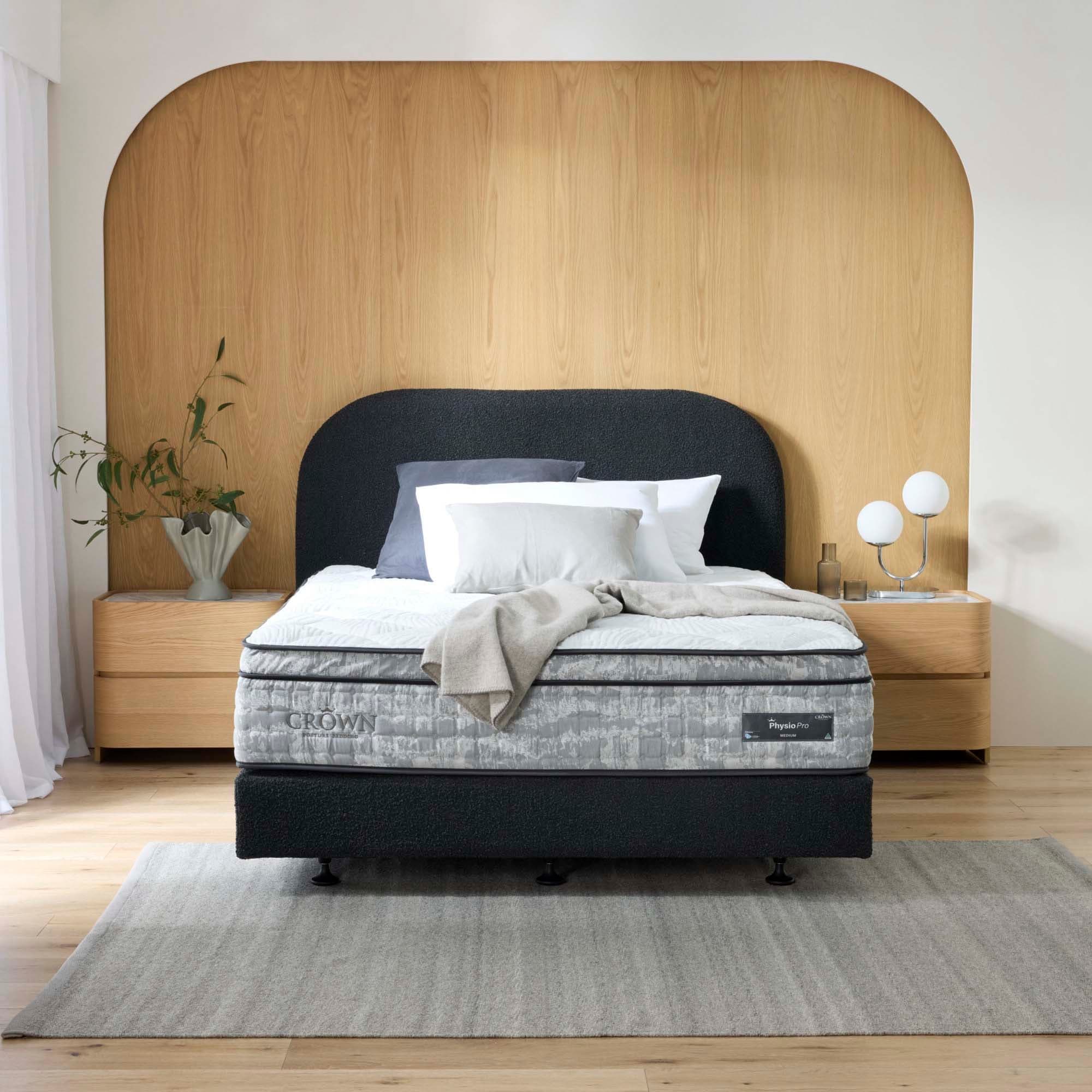 Lifestyle image of the  Physio Pro Medium Qb Mattress from Forty Winks